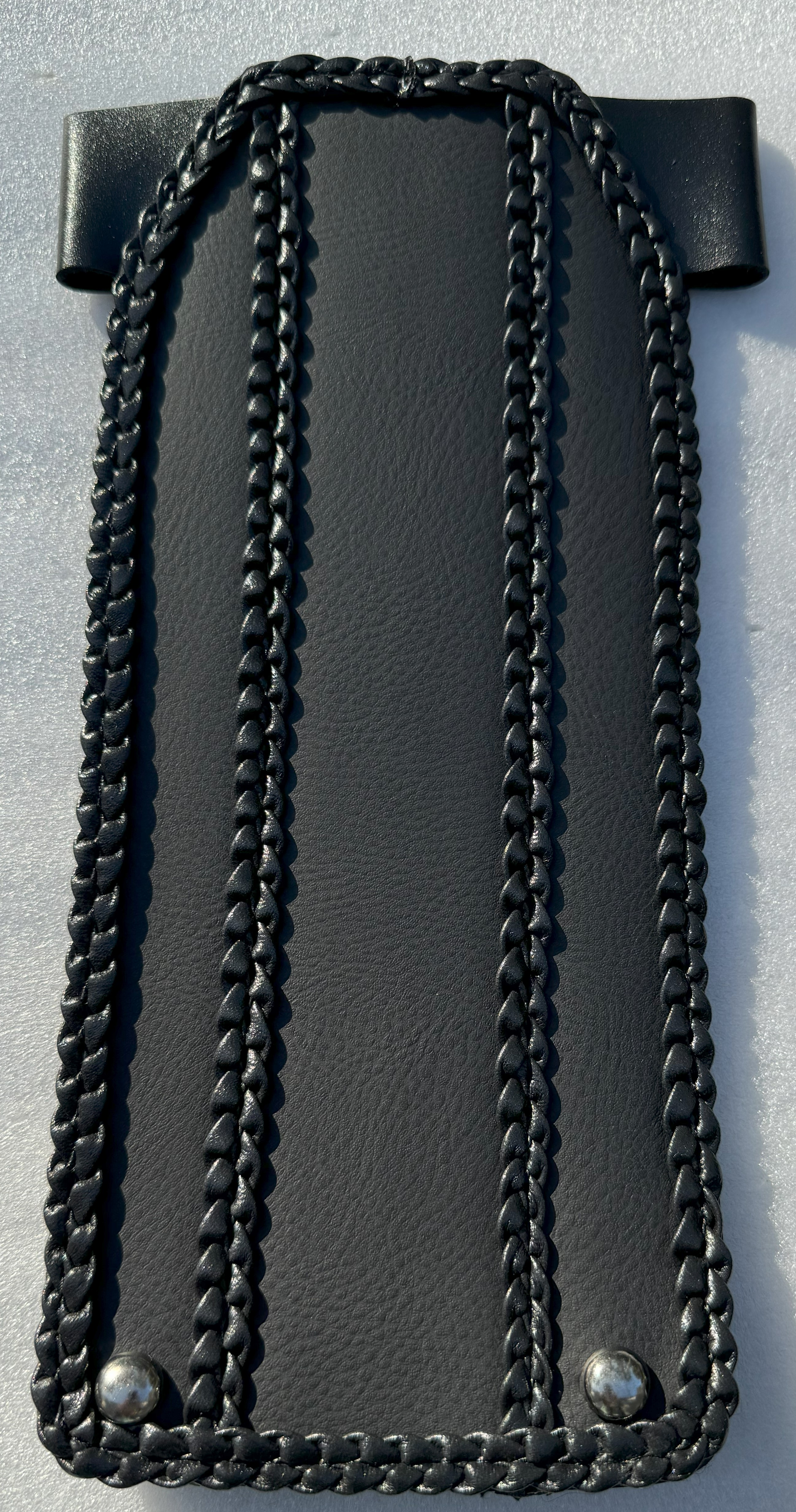 Champ Customs plain Black Tank Bib for Harley Softail 84-99 & FLH / FXWG 65-86