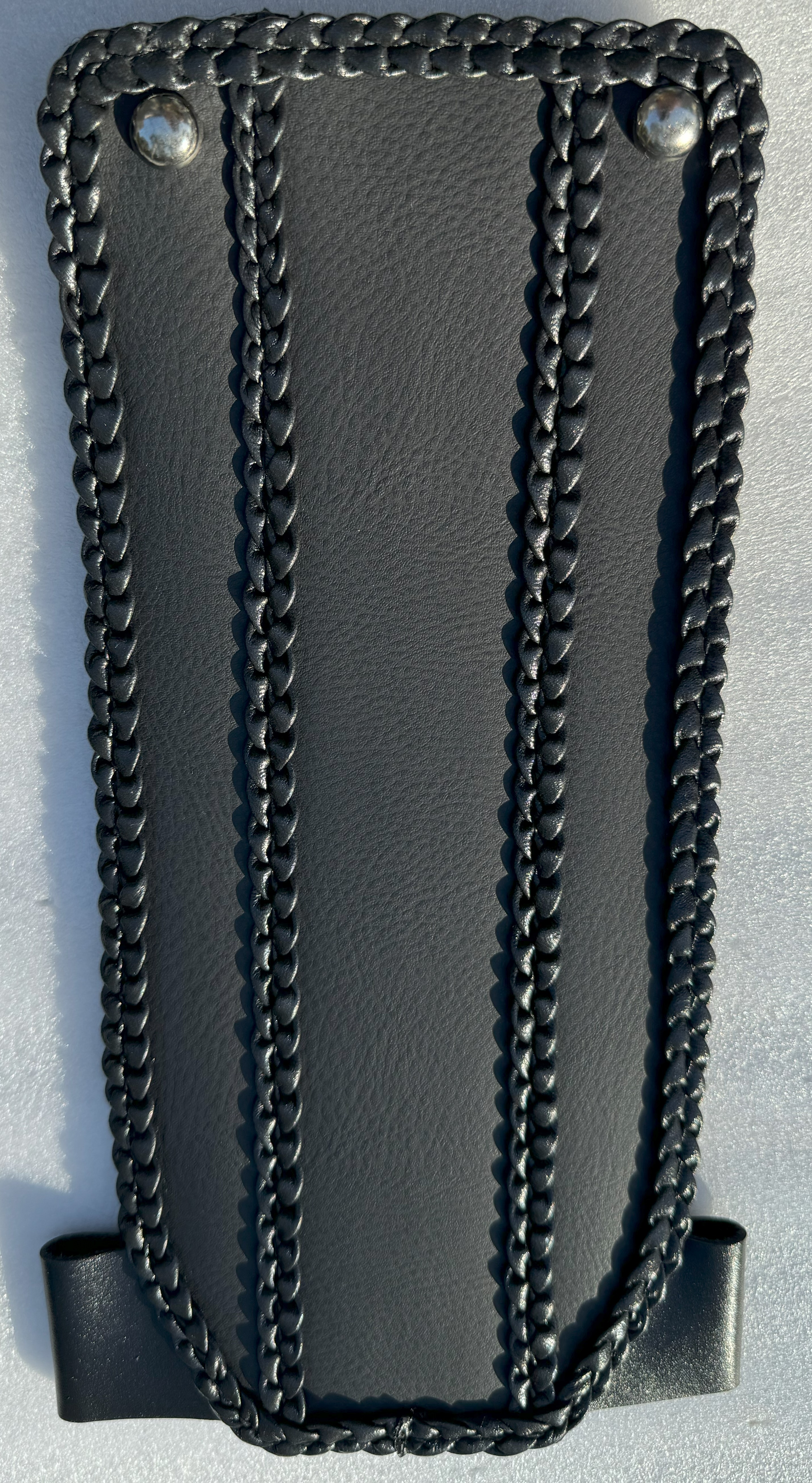 Champ Customs plain Black Tank Bib for Harley Softail 84-99 & FLH / FXWG 65-86