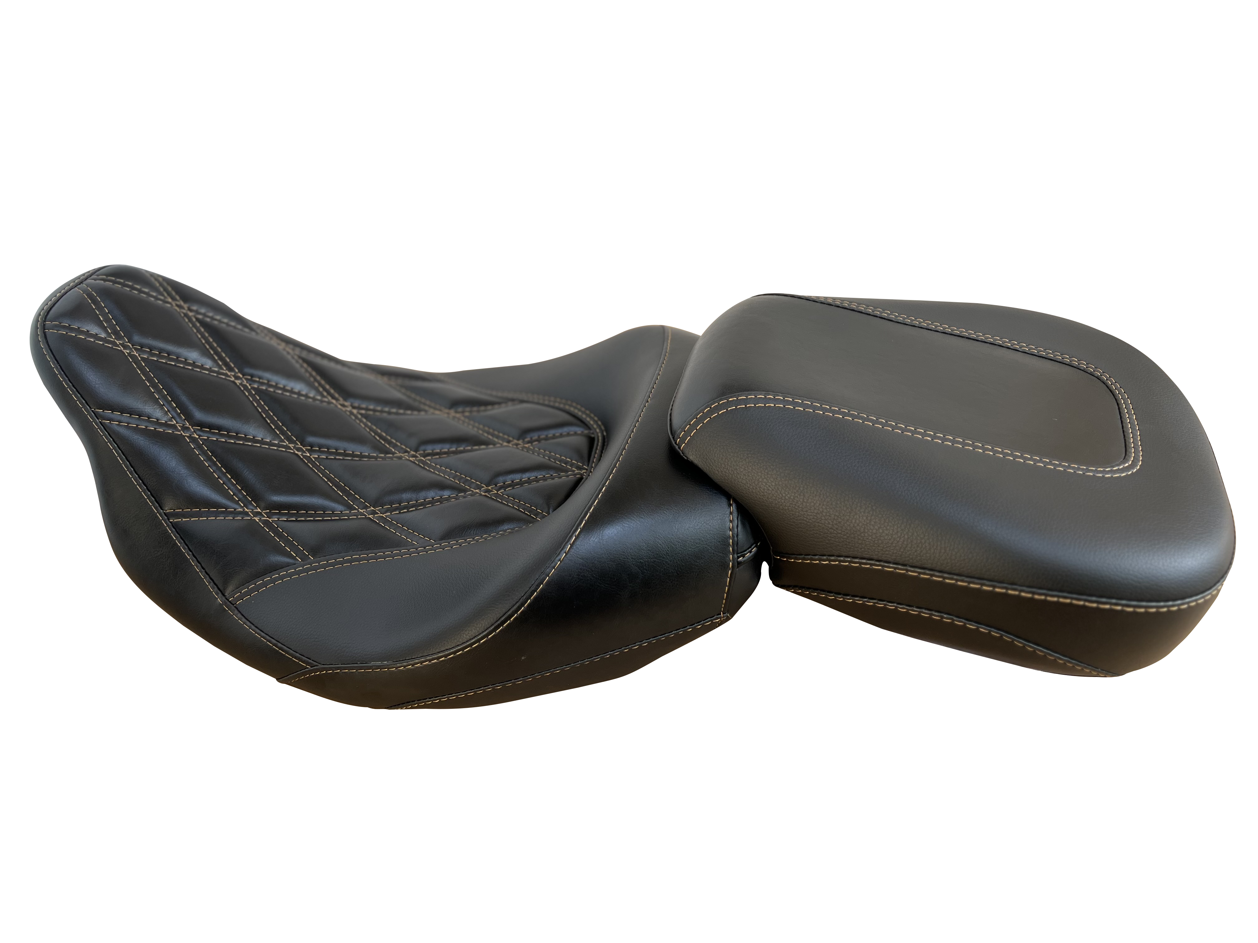 Harley Davidson Low profile Touring Seat with Passenger Pillion.