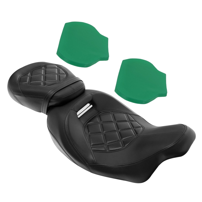 Harley Davidson Touring GEL Comfort Seats - White Stitch
