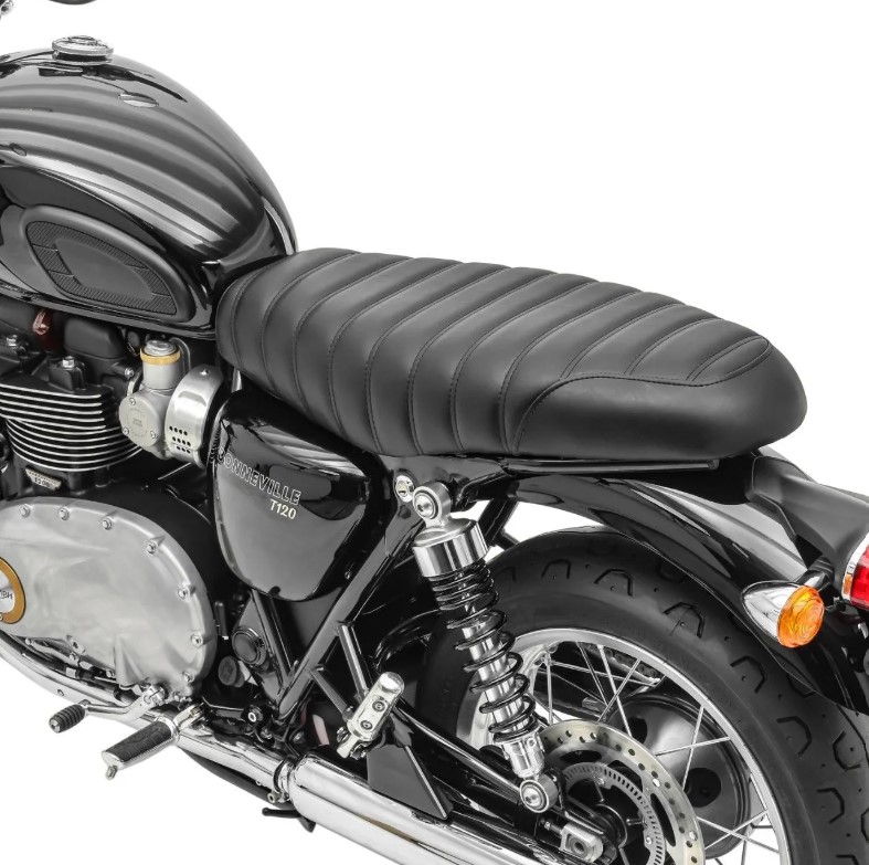 Triumph Bonneville T100 T120 Dual Gel Comfort Seat Tuk & Roll