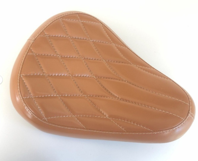 Harley Davidson Sportster Genuine Tan Leather Seat with Kit Springs XL883 XL1200