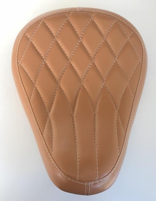 Harley Davidson Sportster Genuine Tan Leather Seat with Kit Springs XL883 XL1200