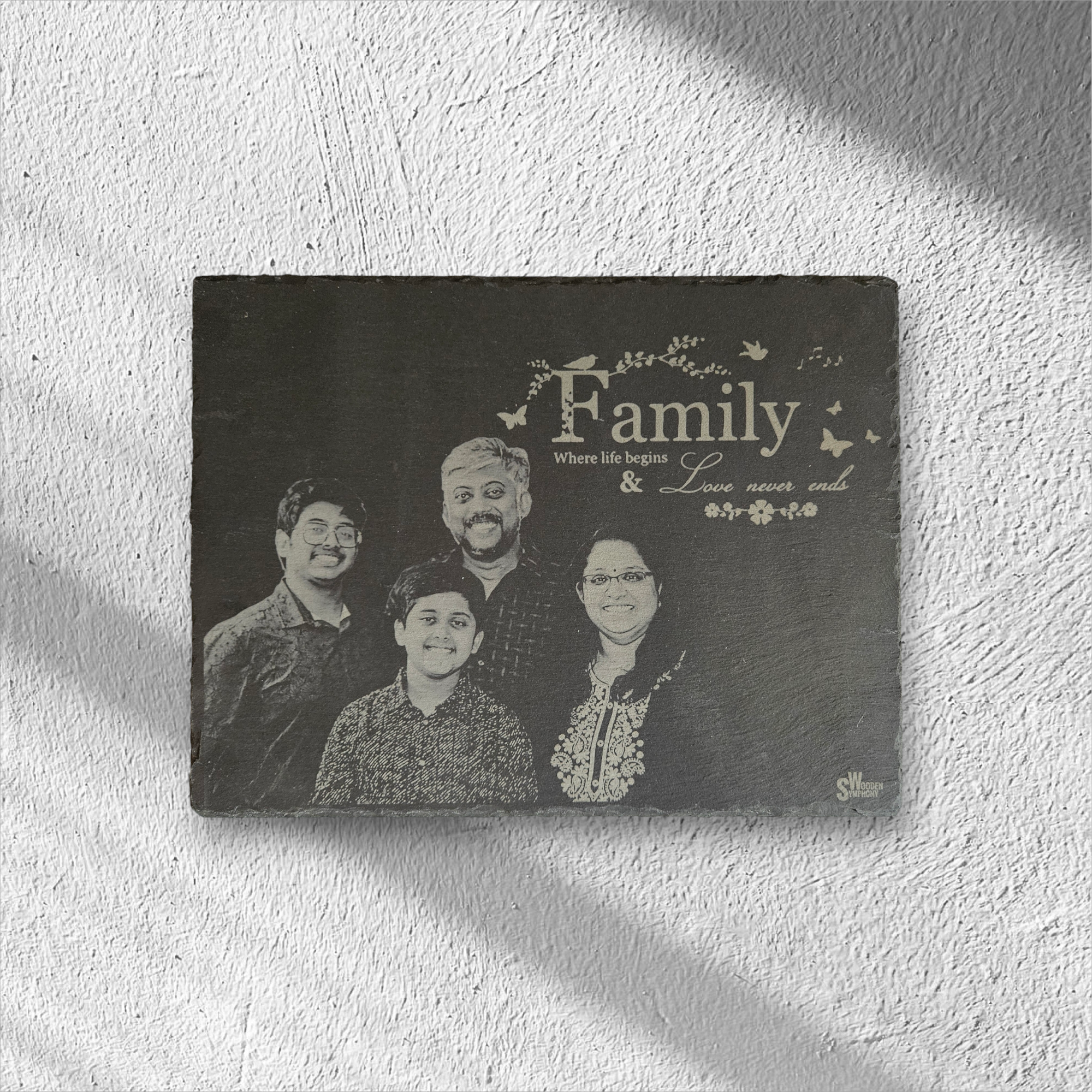Personalized Slate Photo Plaque