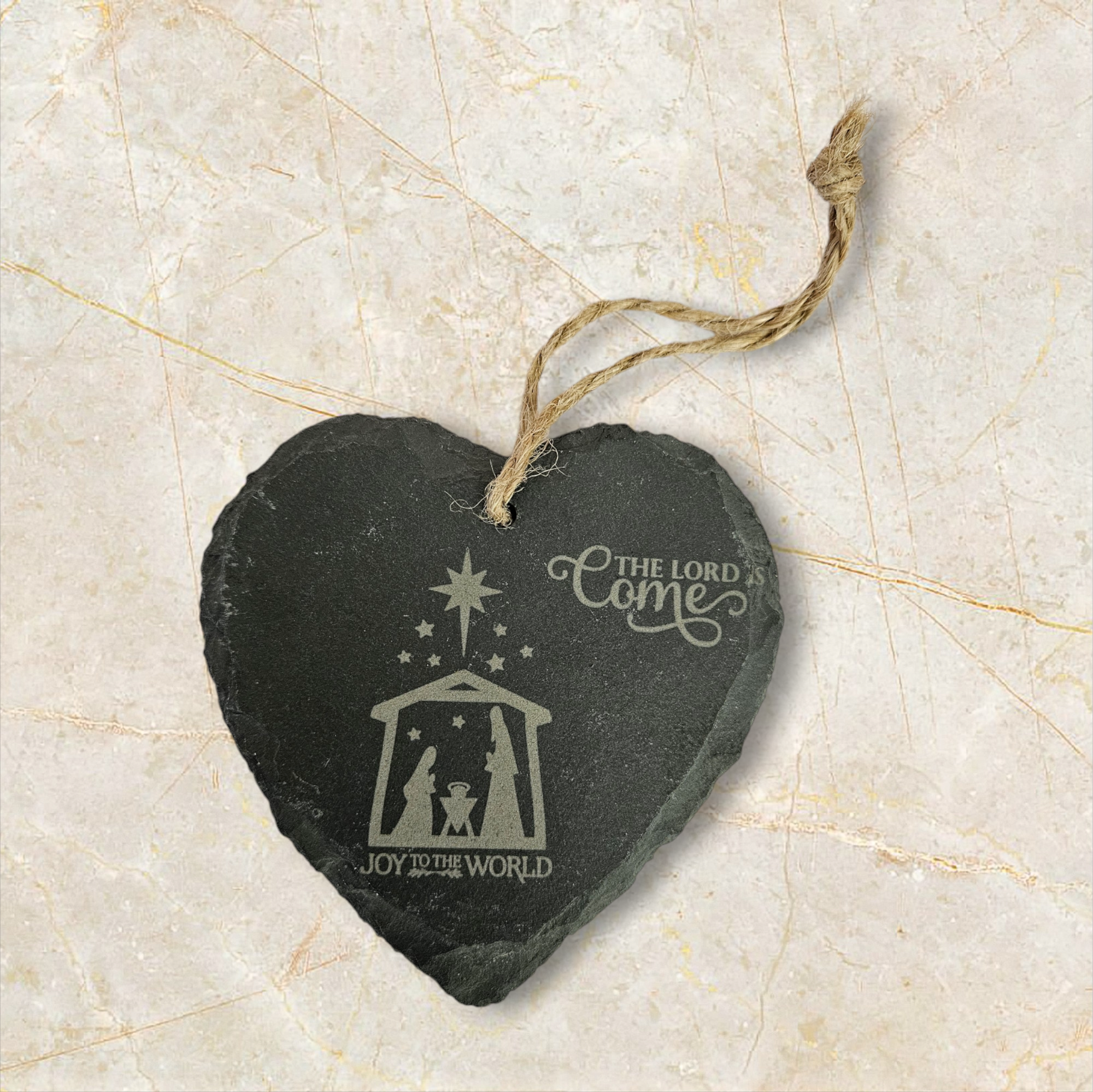 Custom Engraved Heart-Shaped Slate