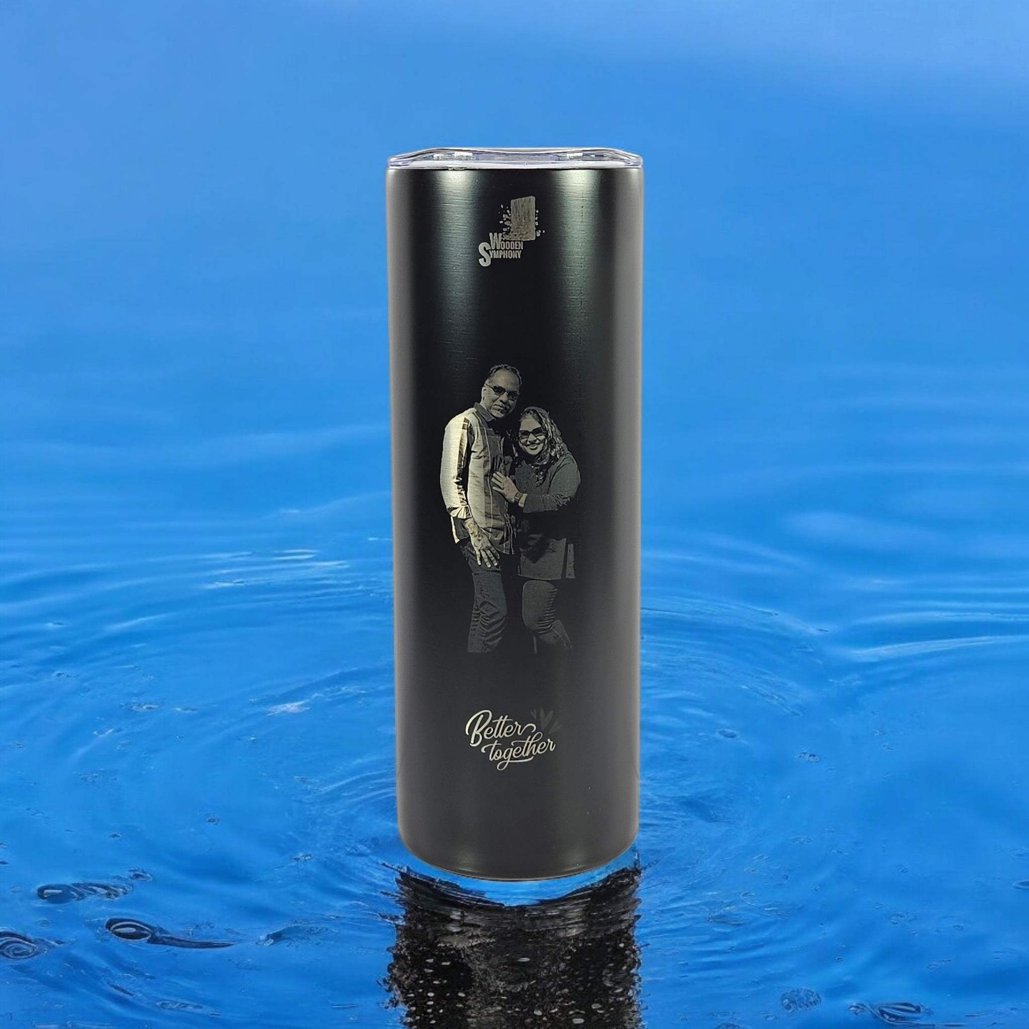 Custom Black Photo Tumbler 