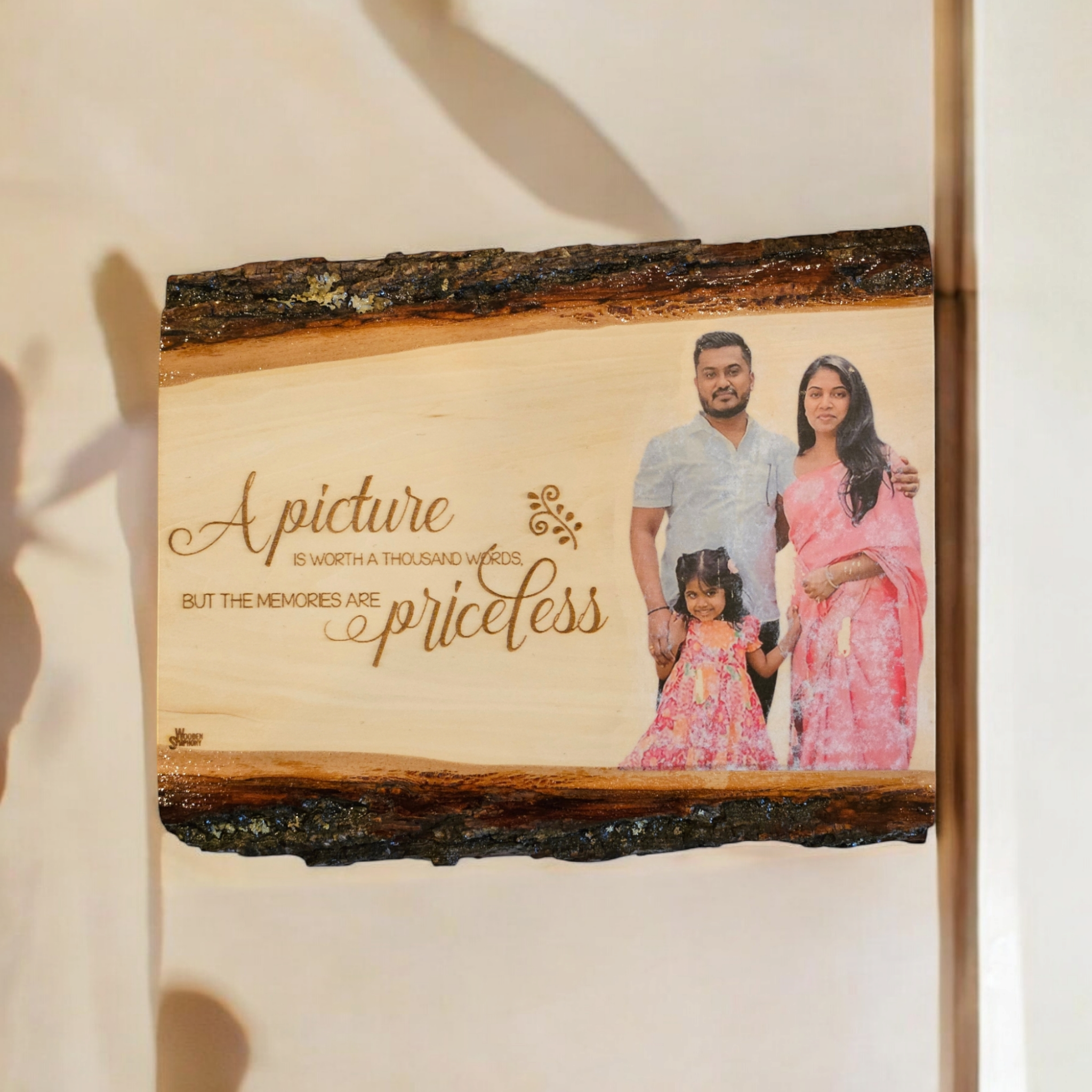 Personalized Wooden Photo Plaque - Color