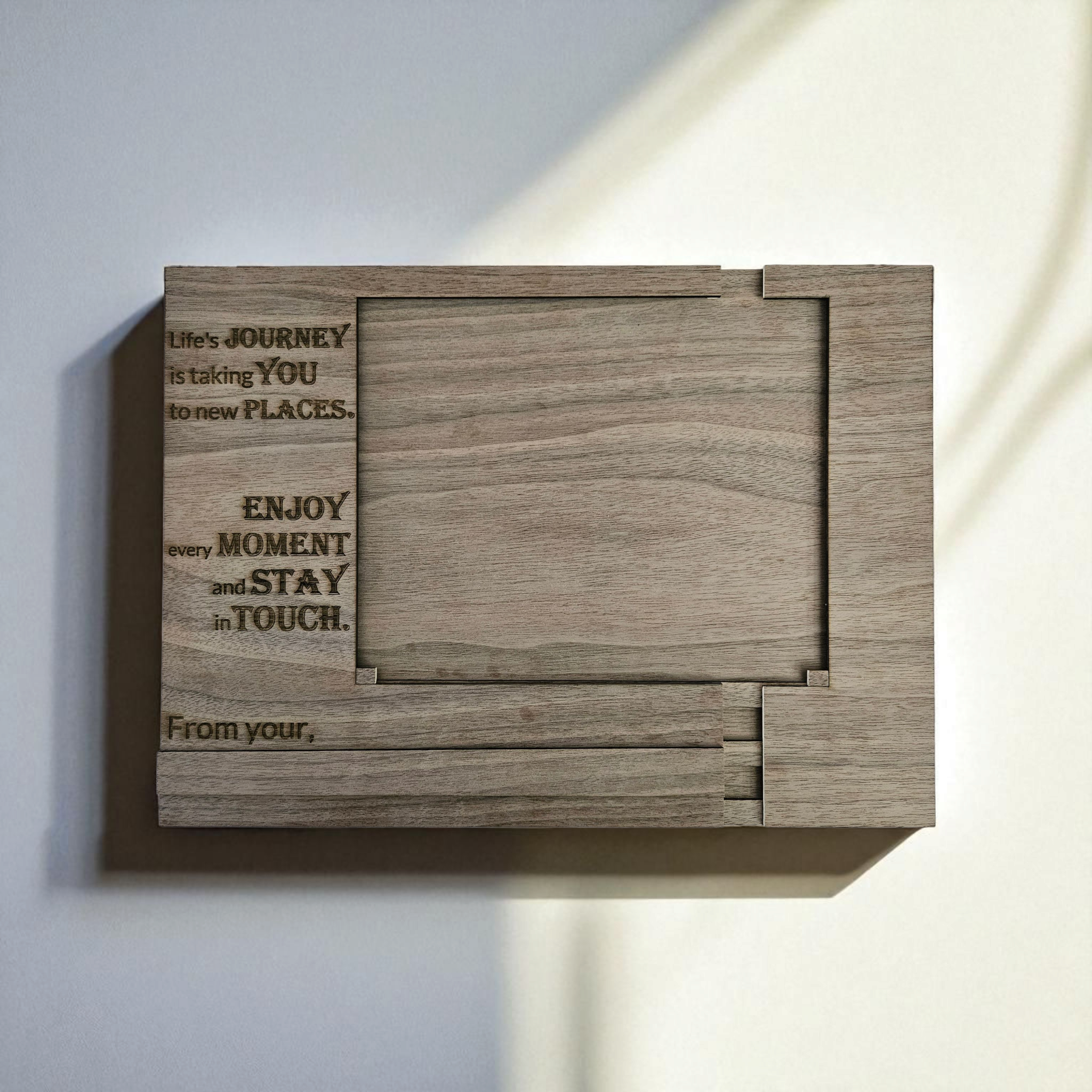 Custom Cut Uniquely Designed Wooden Frame