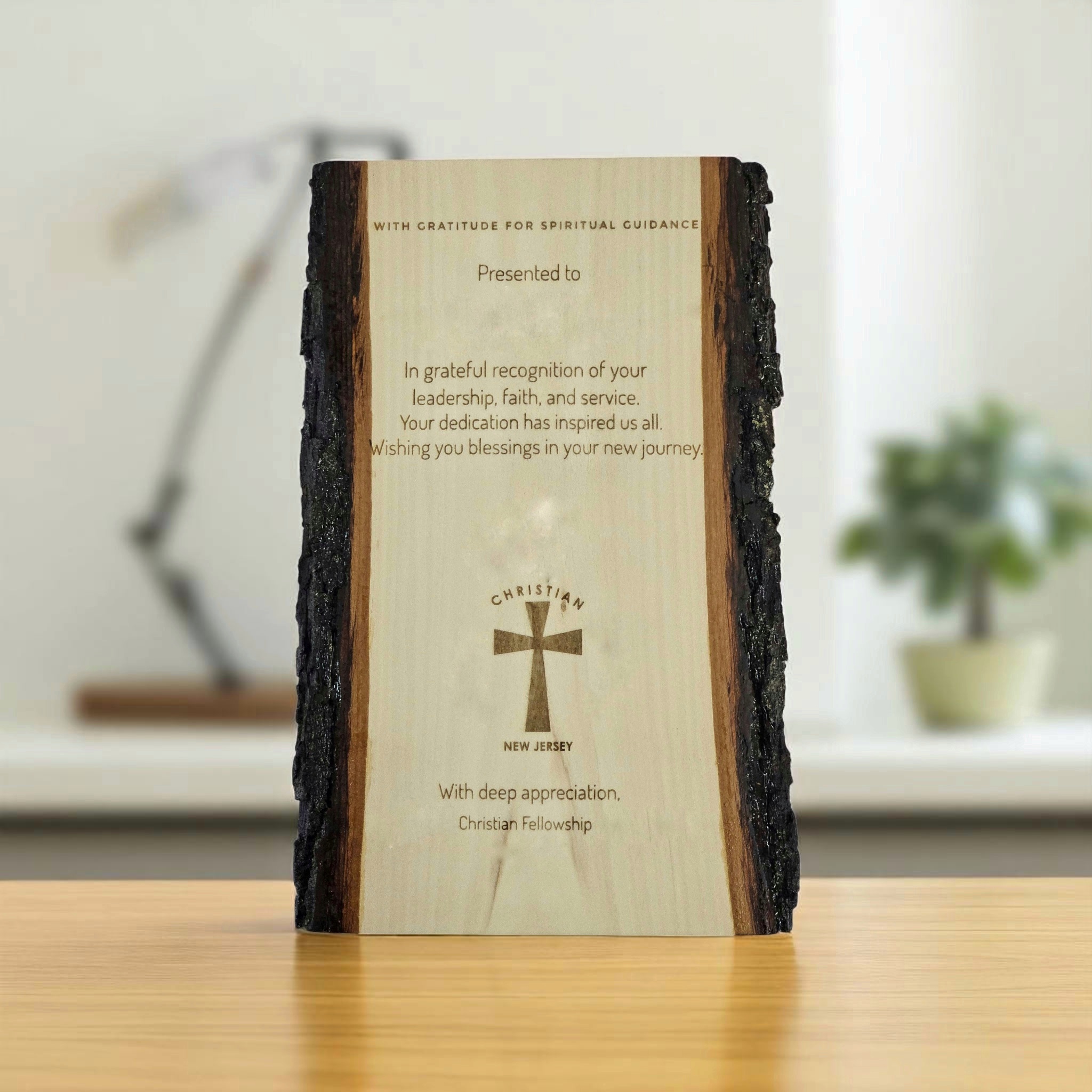 Personalized Wooden Appreciation Plaque