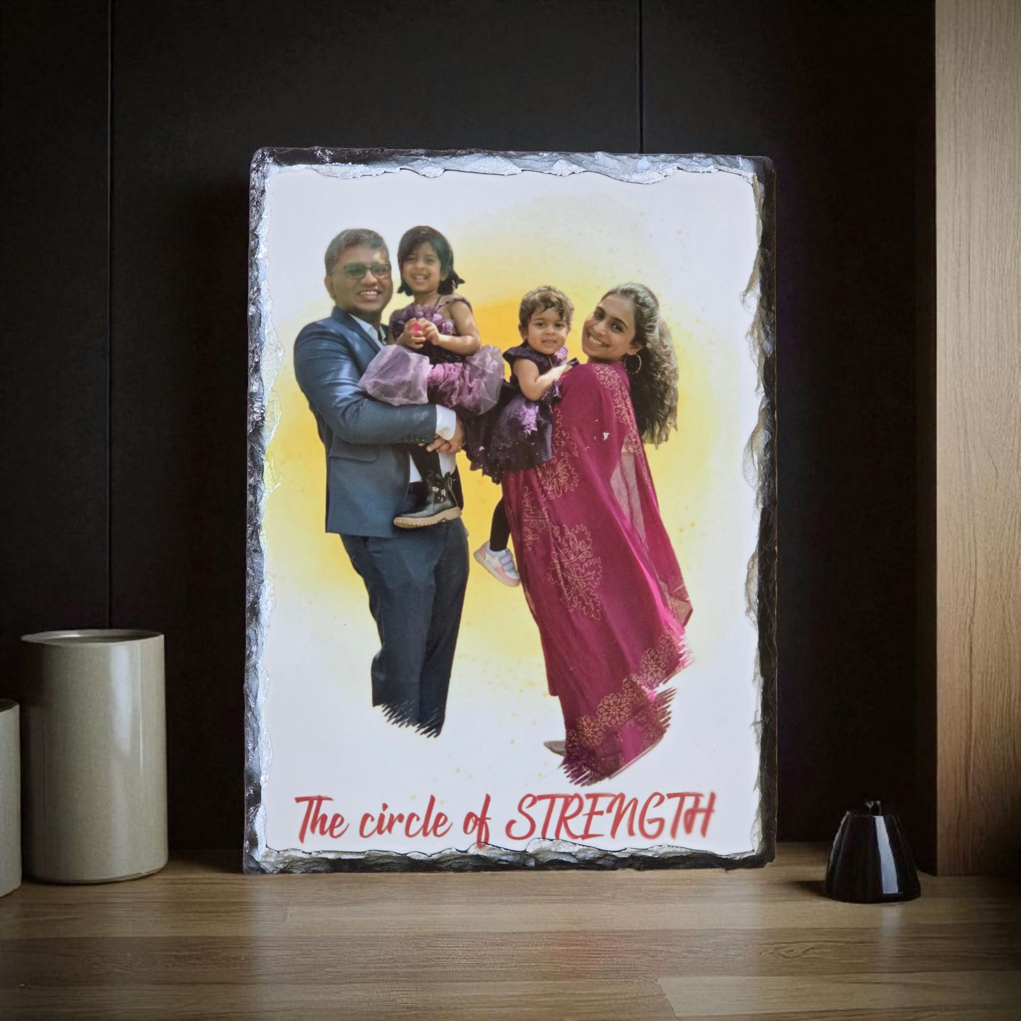 Custom Photo Stone Plaque - Color