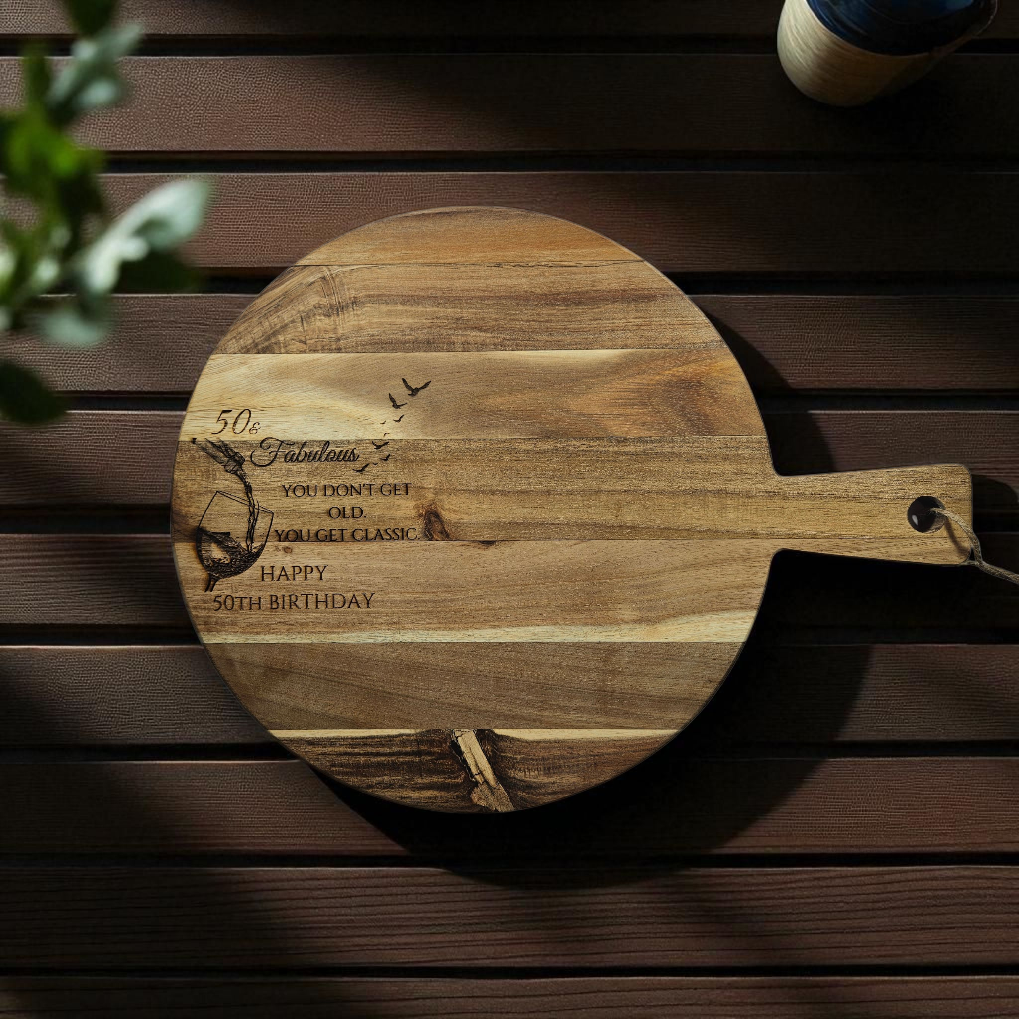 Personalized Wooden Charcuterie Board