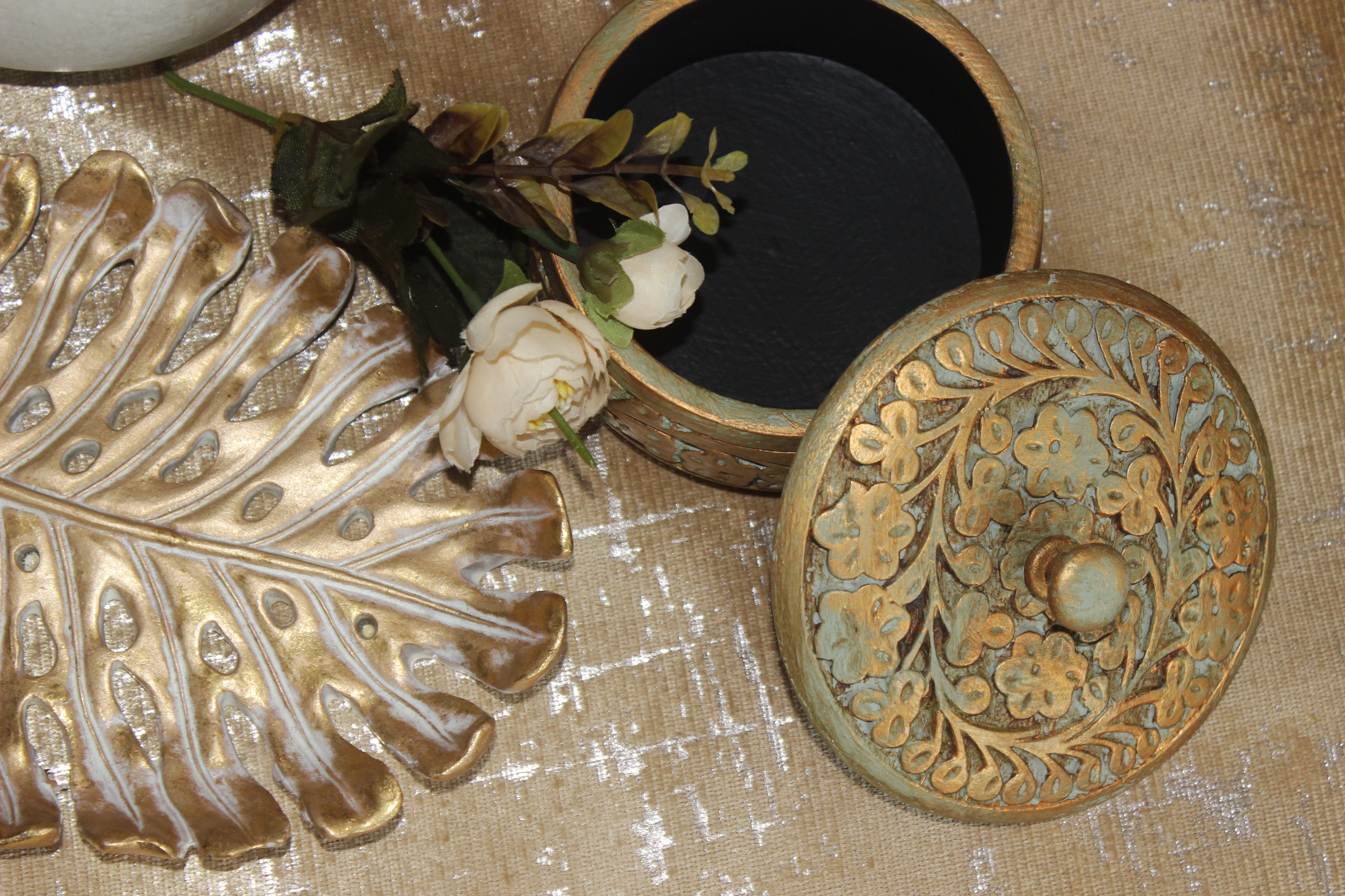 Ornate Wooden Jewellery Box