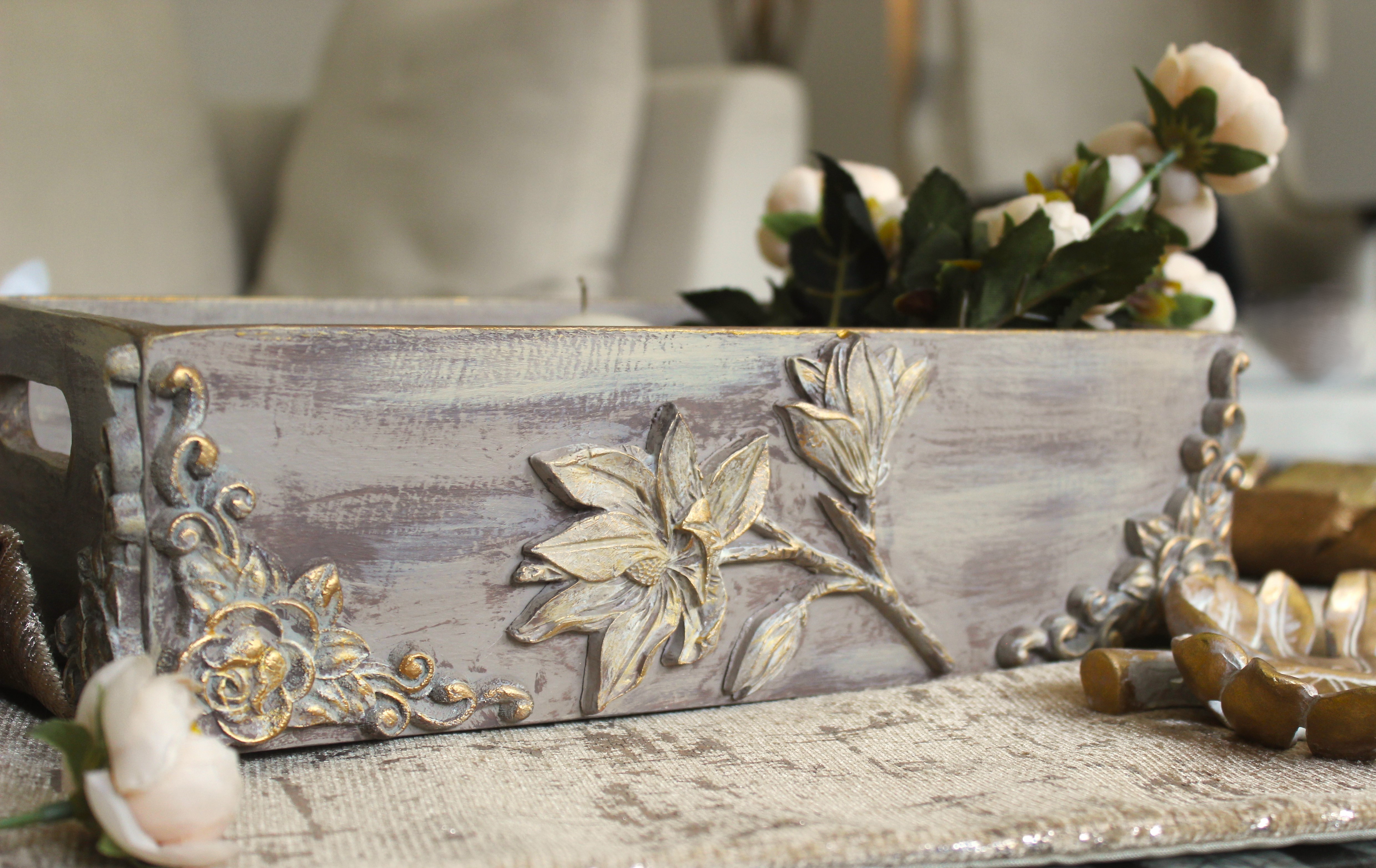 Rustic Wooden Tray- Style A