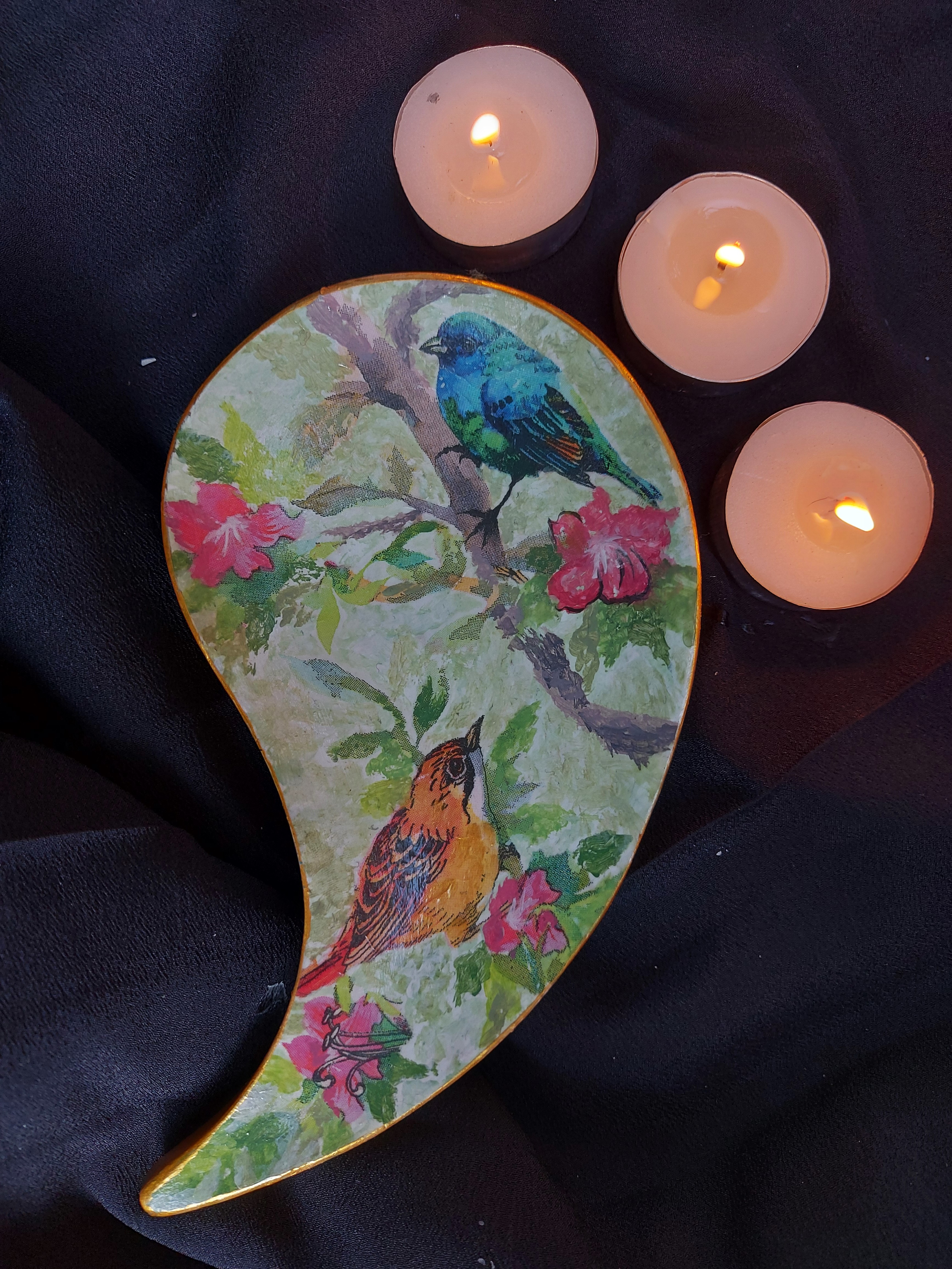 Chirping Birds Candle Holder