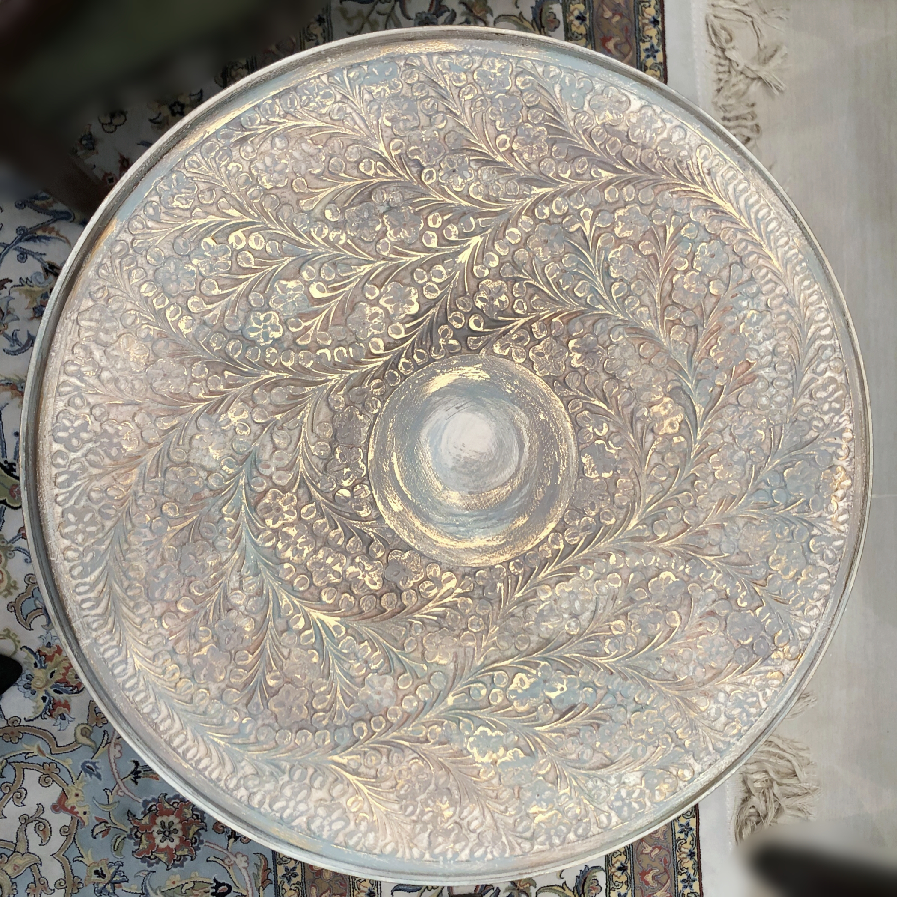 Pearlwood Carved Table