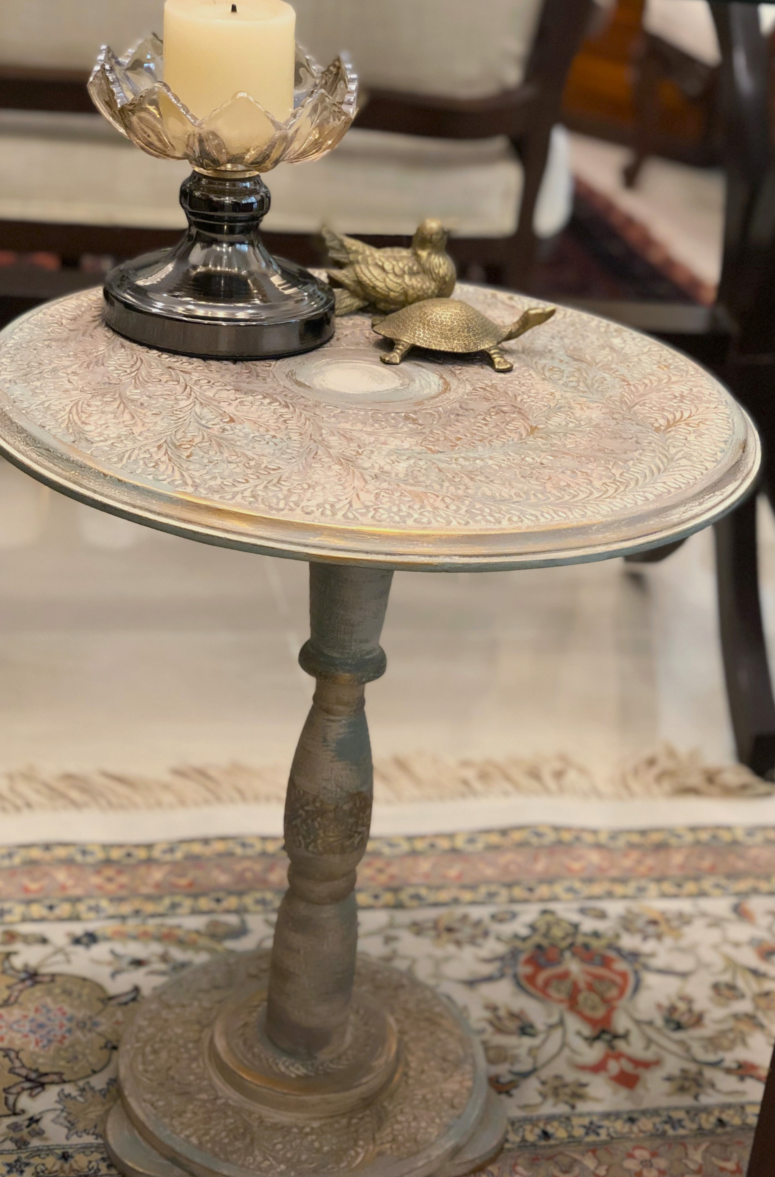 Pearlwood Carved Table