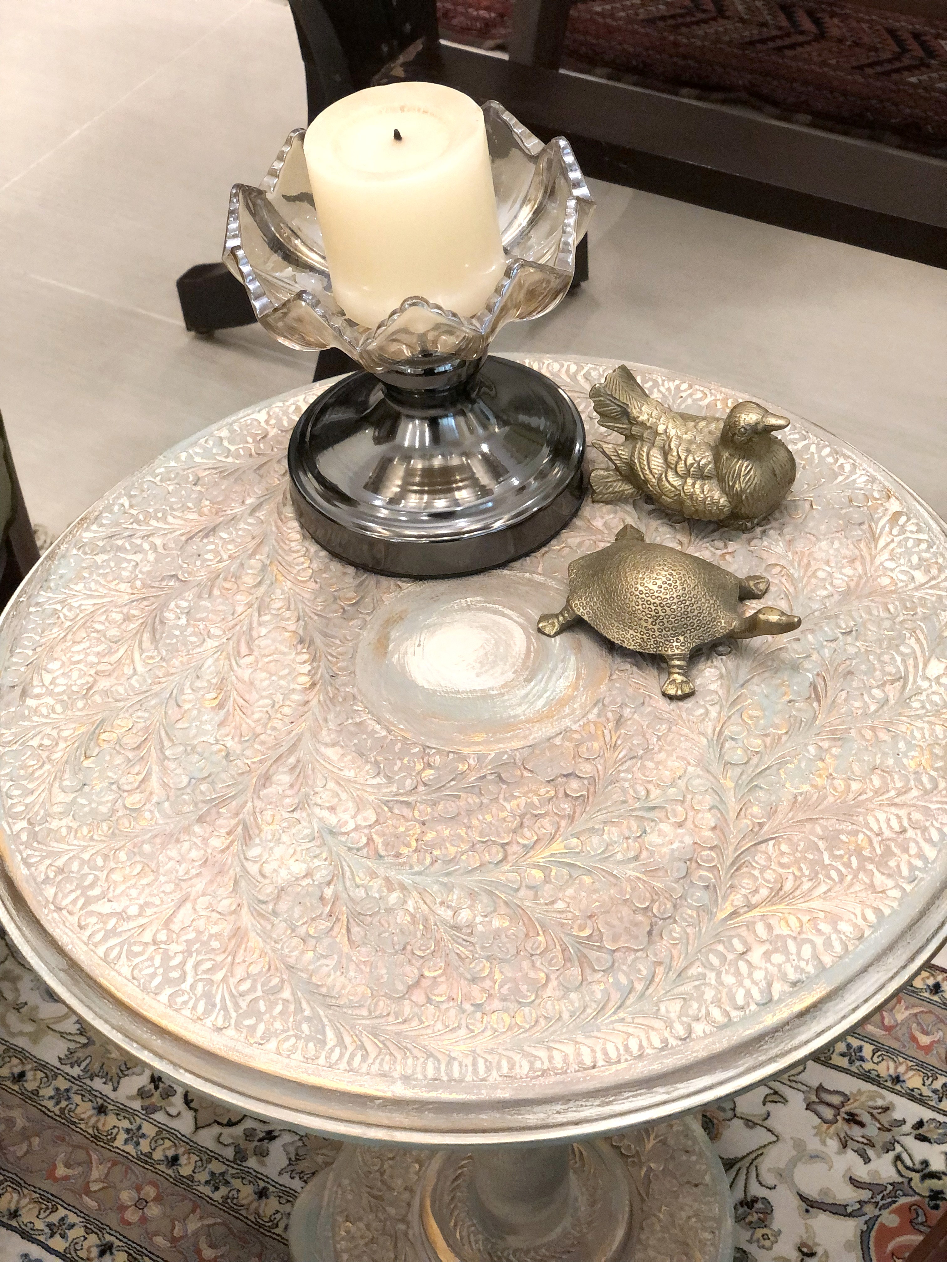 Pearlwood Carved Table