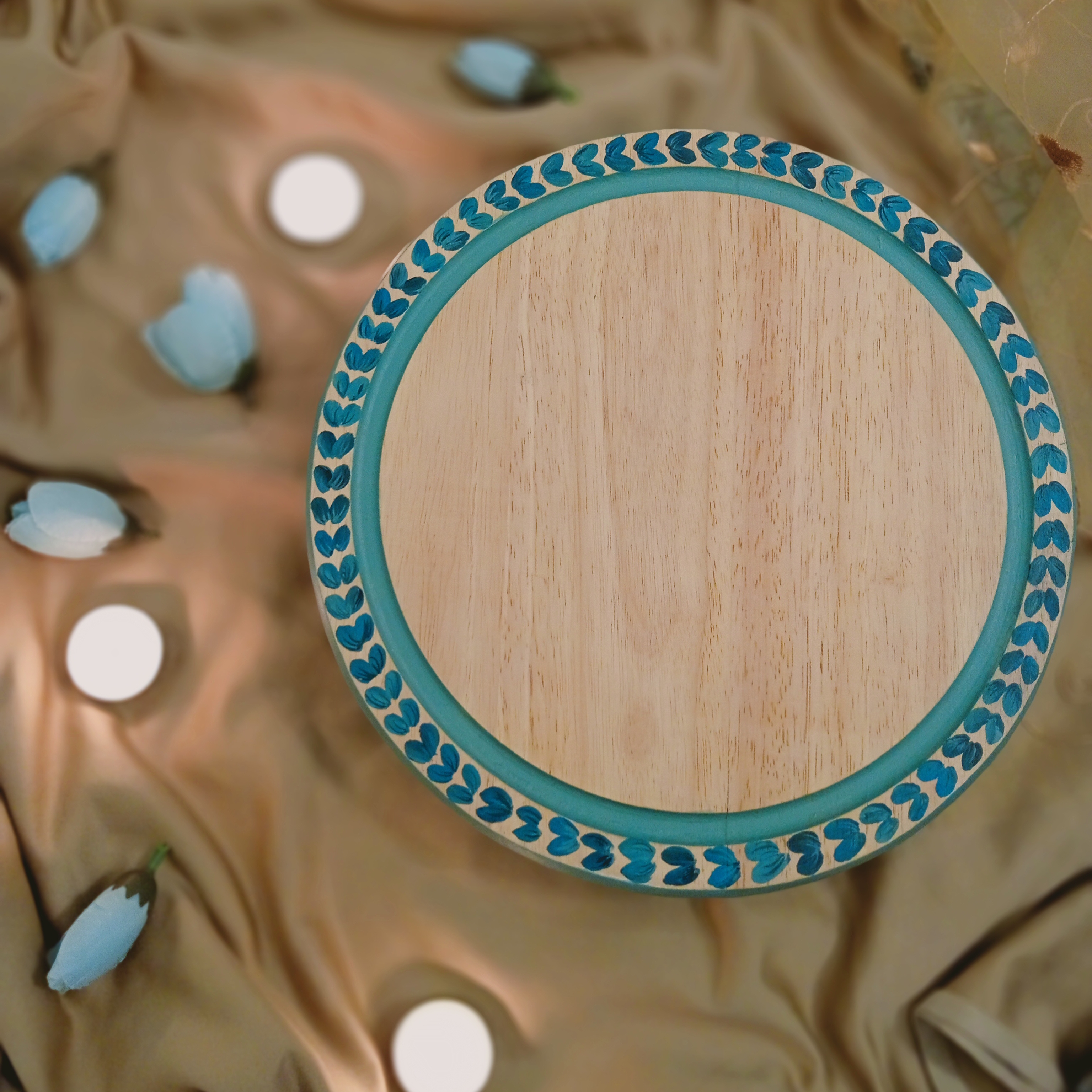 Sapphire Leaf Platter