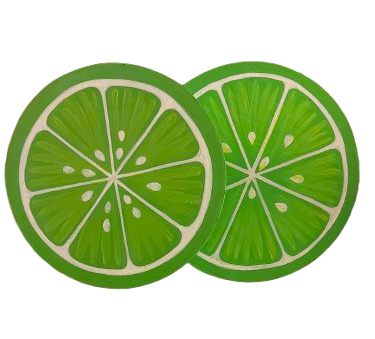 Lime Lush – Green Lime Coaster