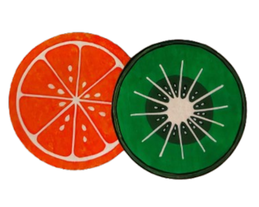 Fruitpop Edition- Set of 2 Citrus Coasters