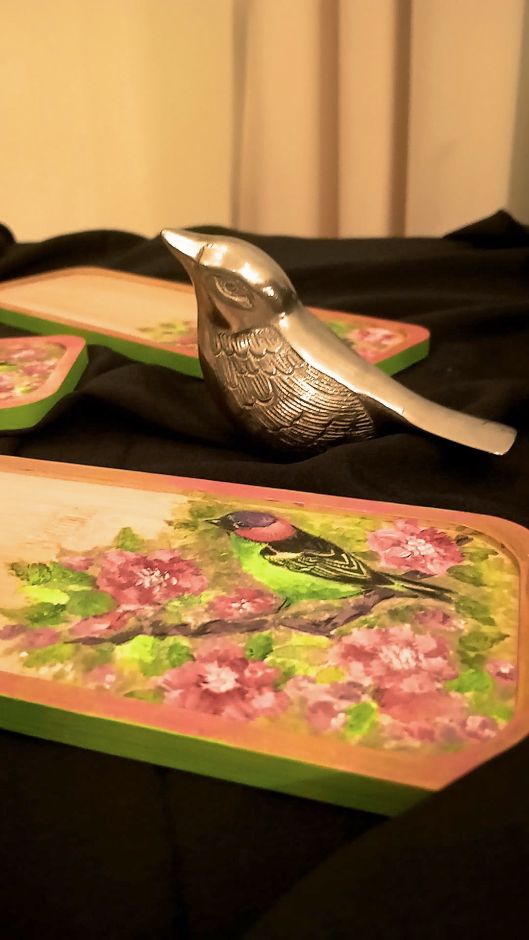 Crimson Finch Vanity Trays