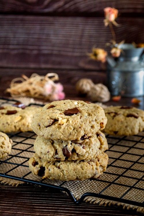Cookies, Chocolat au lait & Amandes