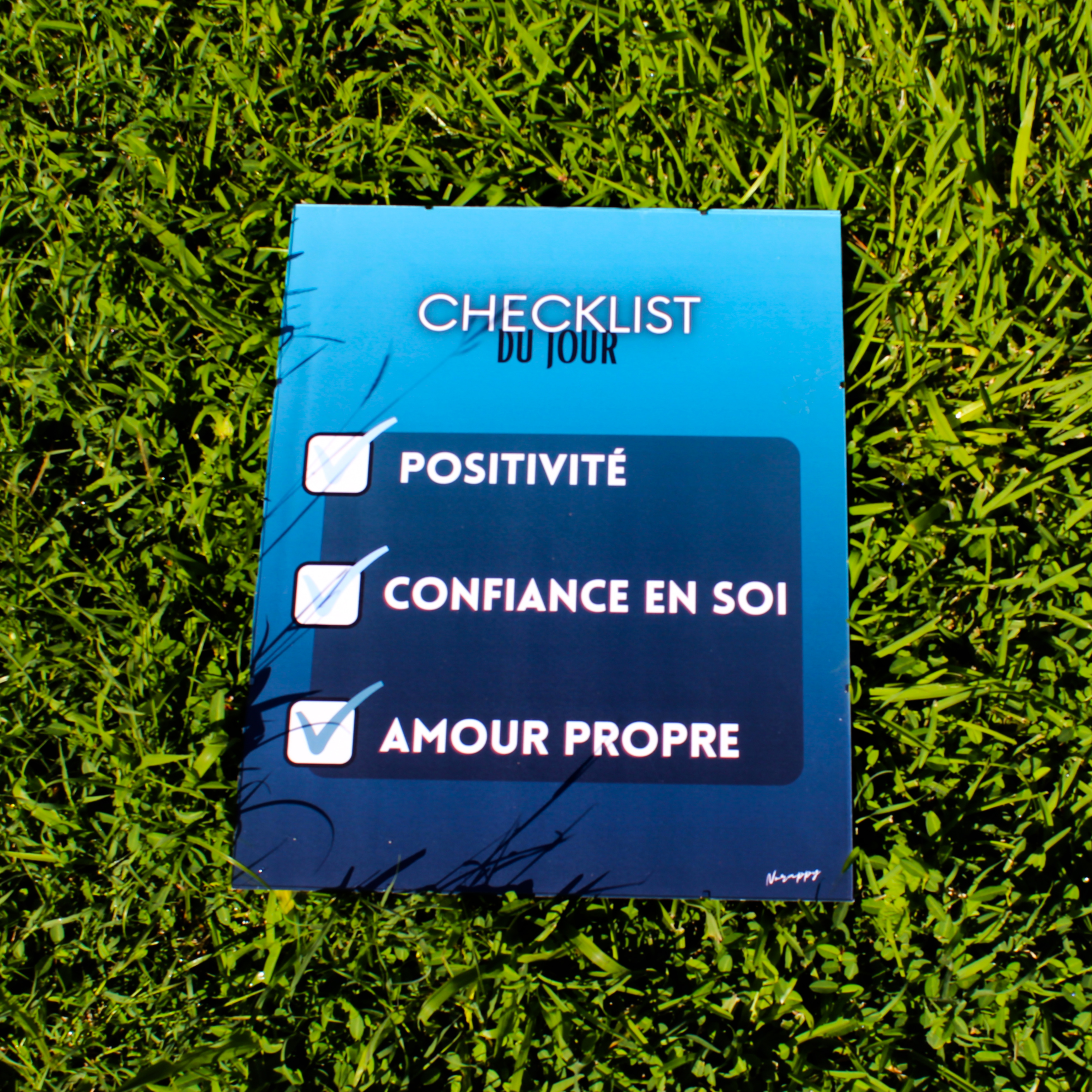 Affiche "checklist du jour"