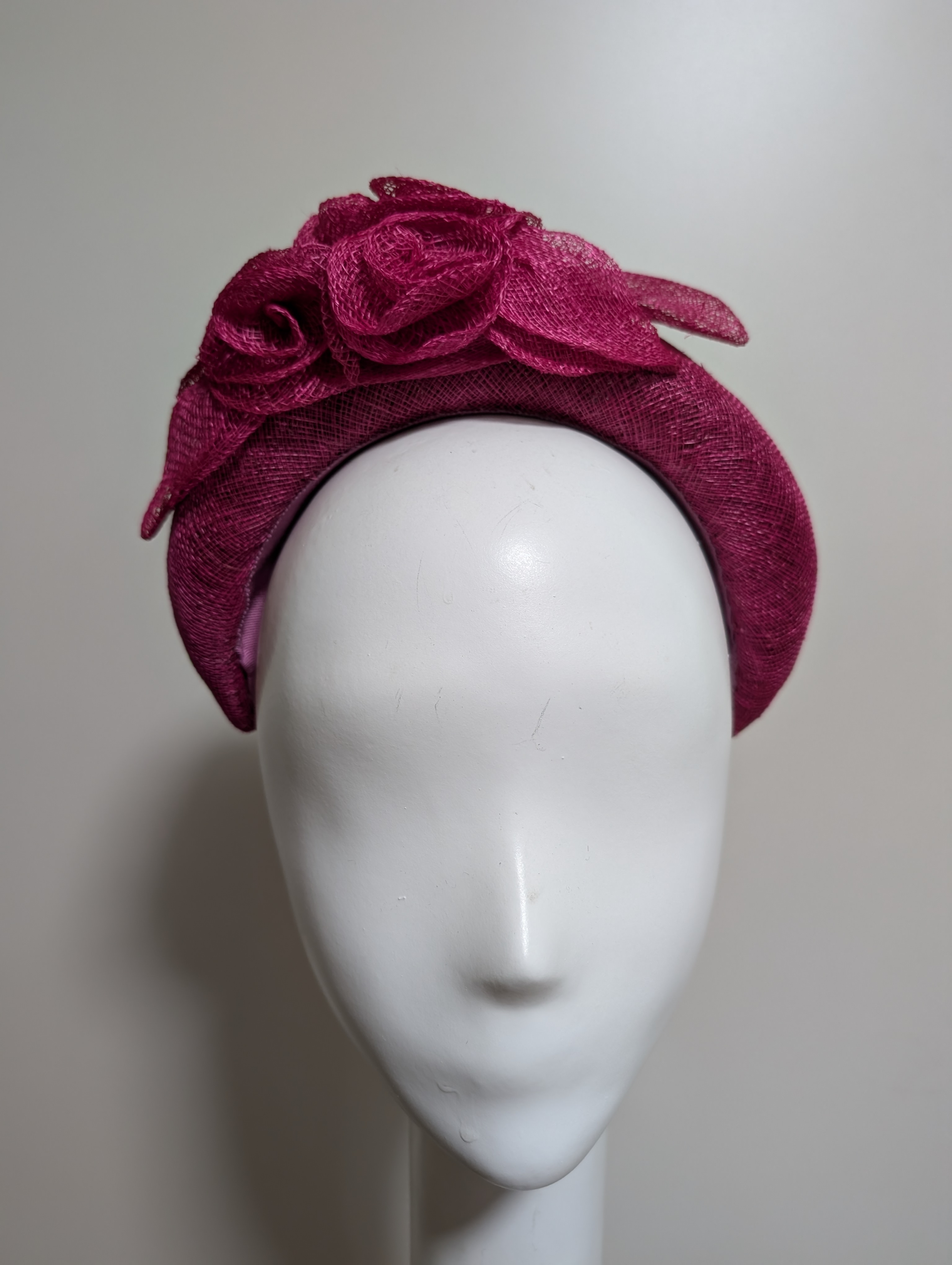 Raspberry Roses headband