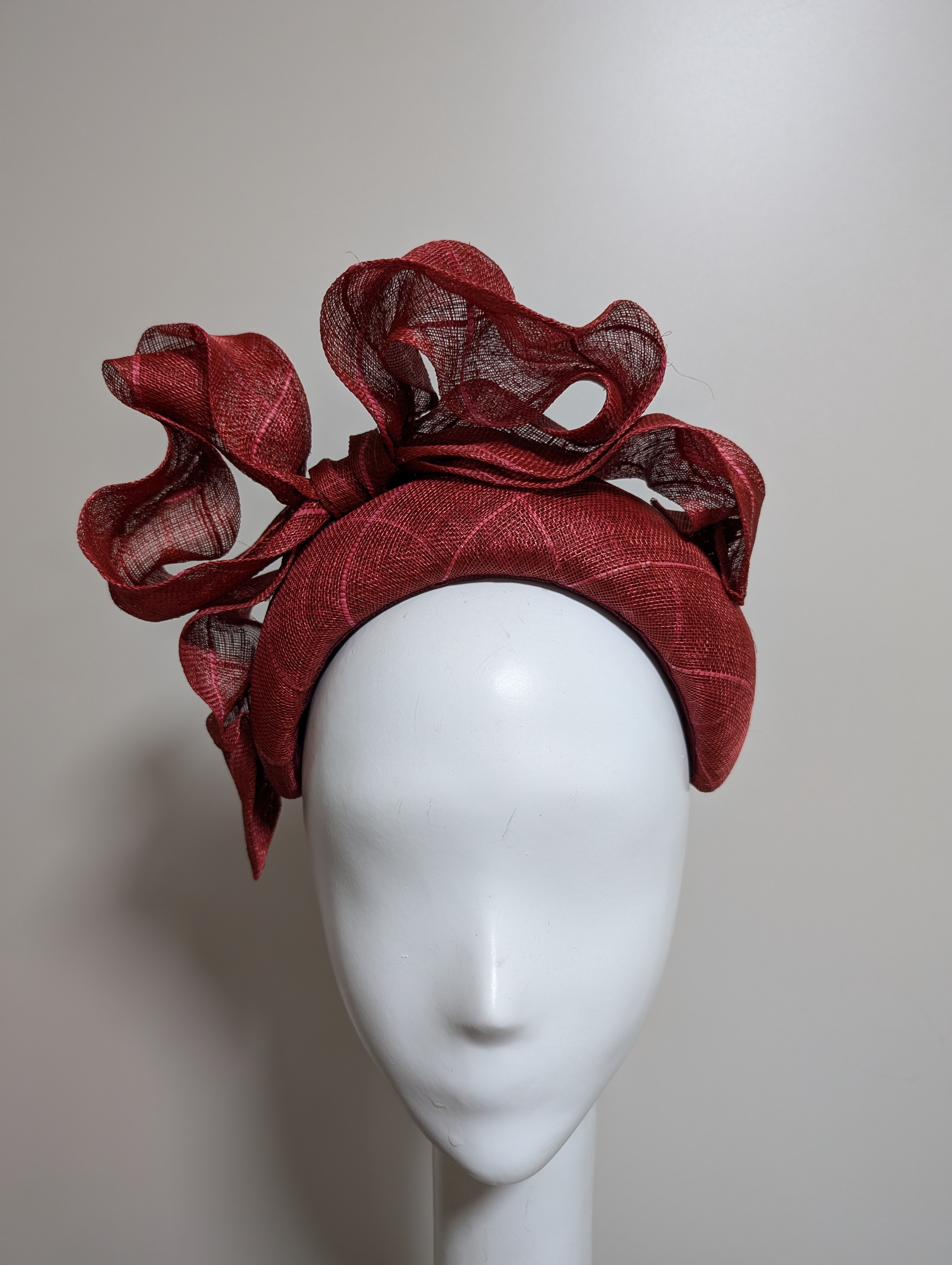 Elegant Red Fascinator
