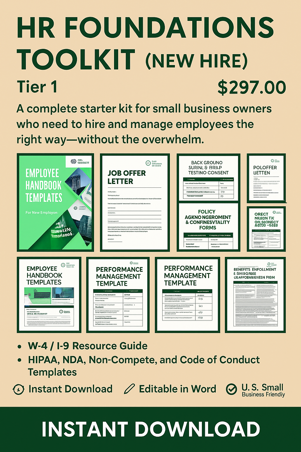 HR Foundations Toolkit (New Hire)