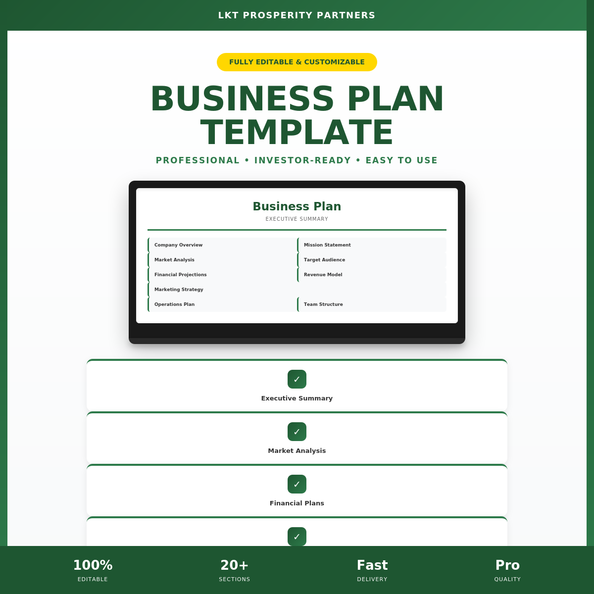 Business Plan Template