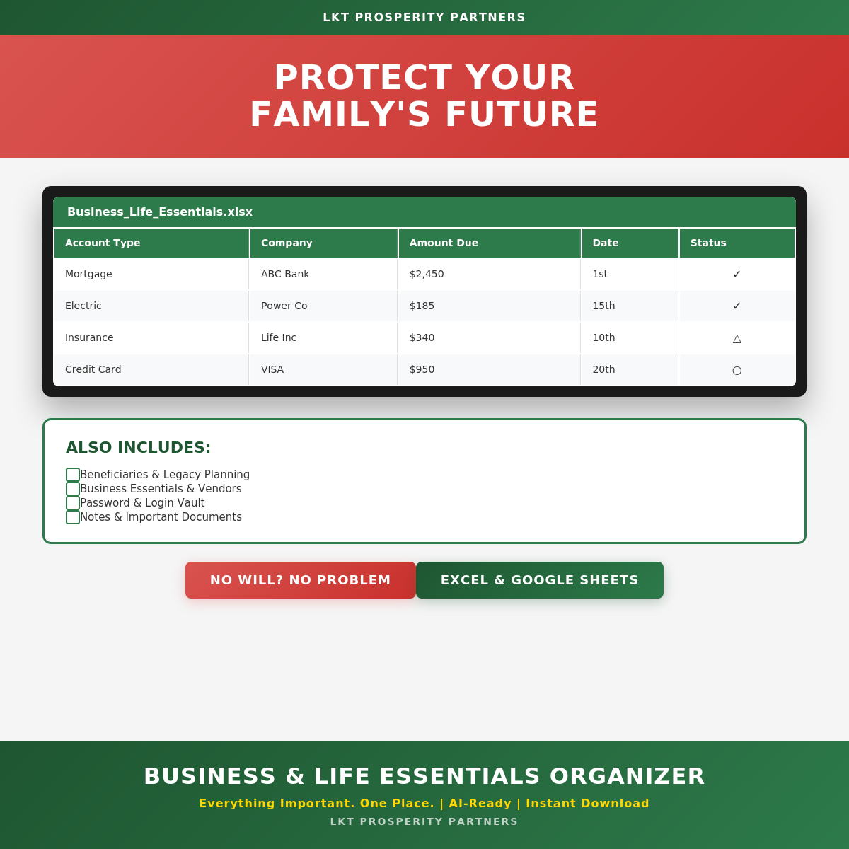 Business & Life Essentials Organizer