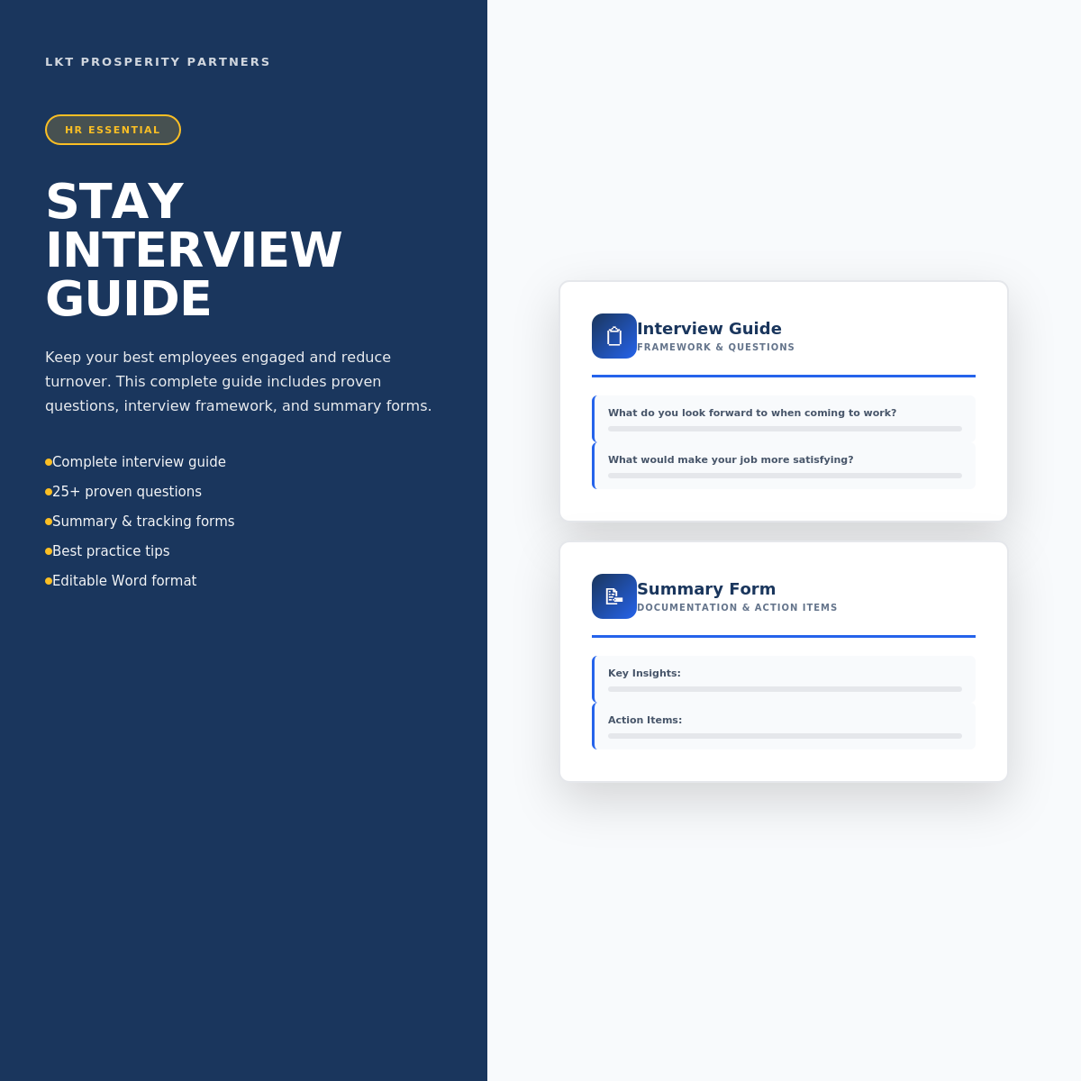 Stay Interview Guide