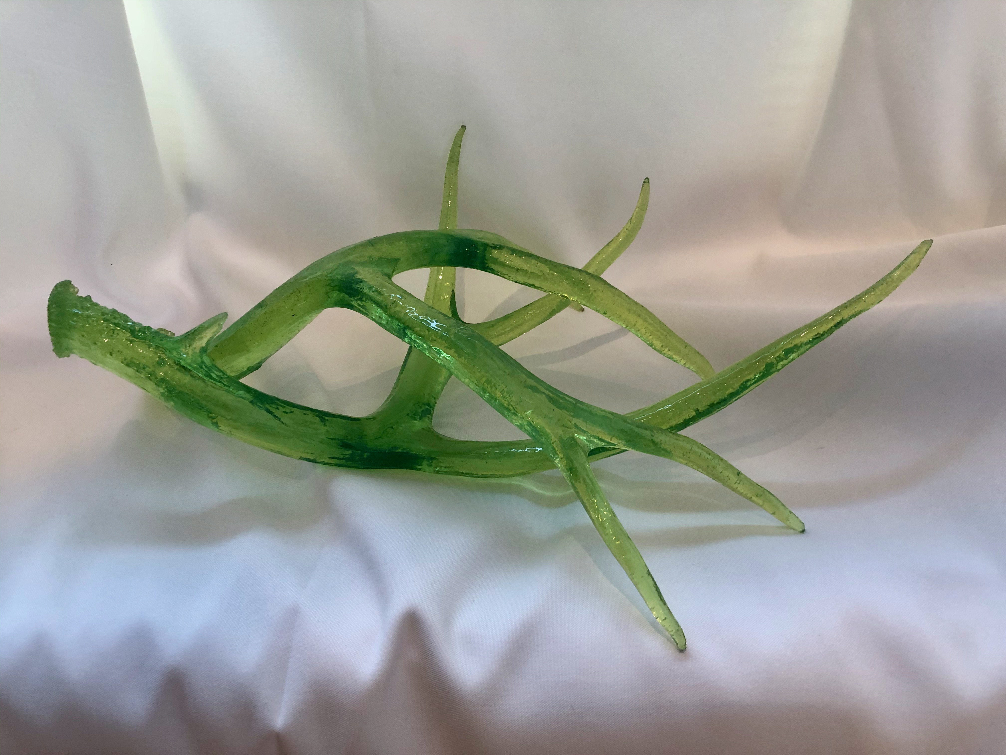 Large Transparent Shed Resin Antlers (Pair)