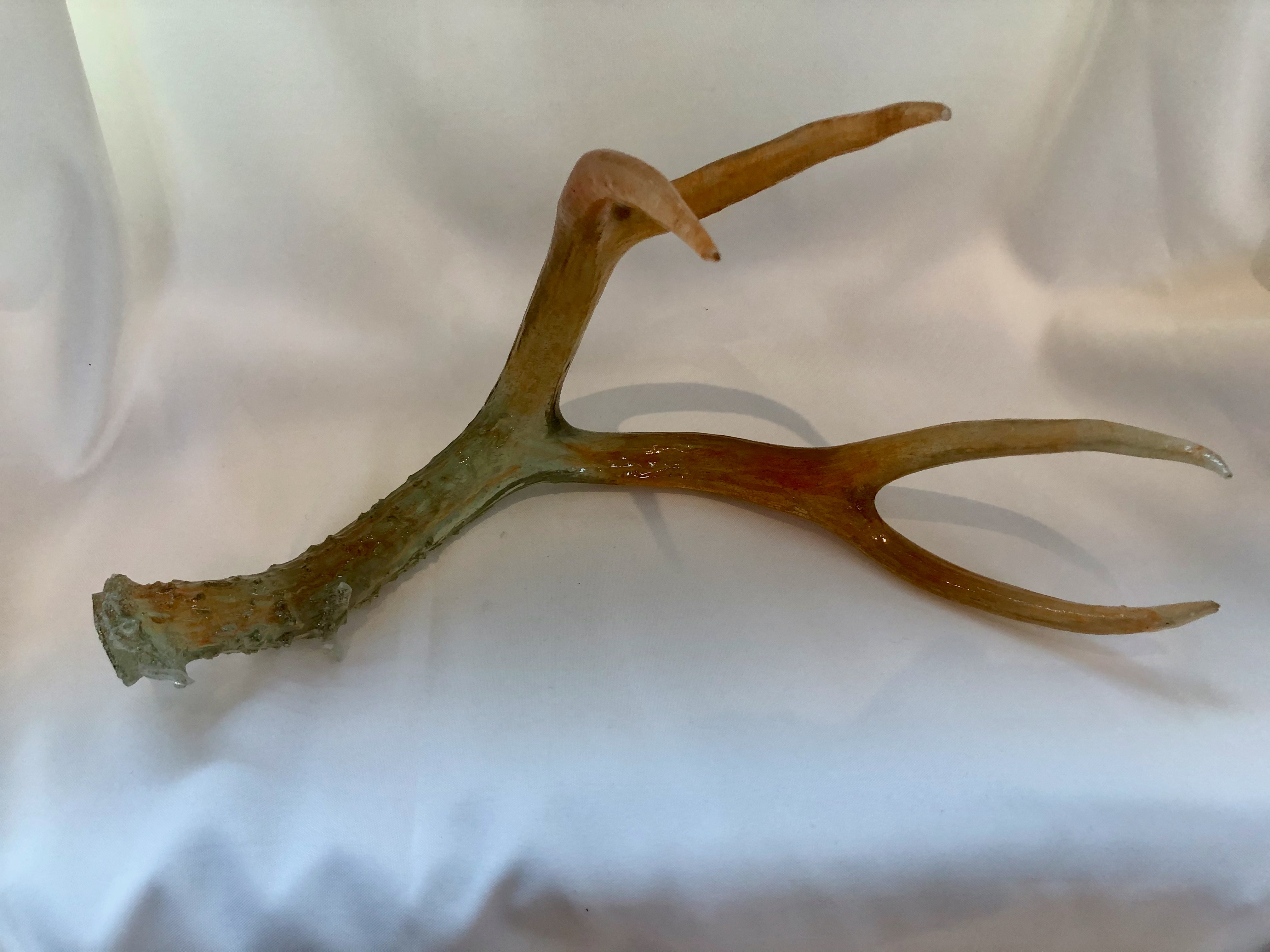 Large Transparent Shed Resin Antler (Single)