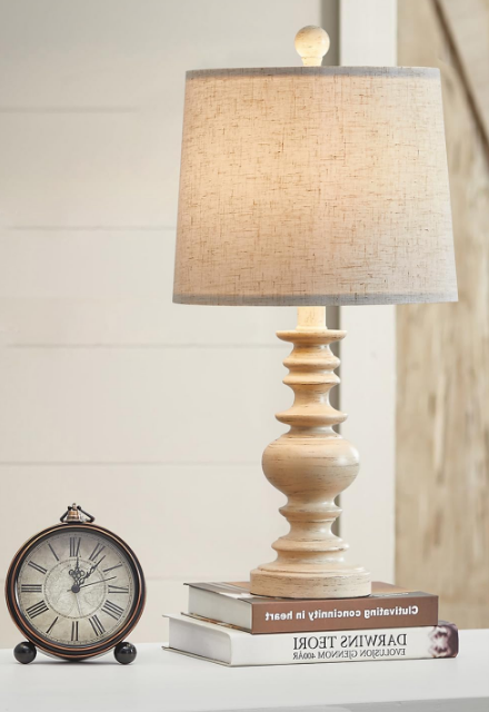 Resin 20.5" Farmhouse Lamps for Bedrooms Retro Side Table Lamps Bedside Lamp for Side Nightstand Living Room,Suitable for Decorating Small Areas（1 Pack）