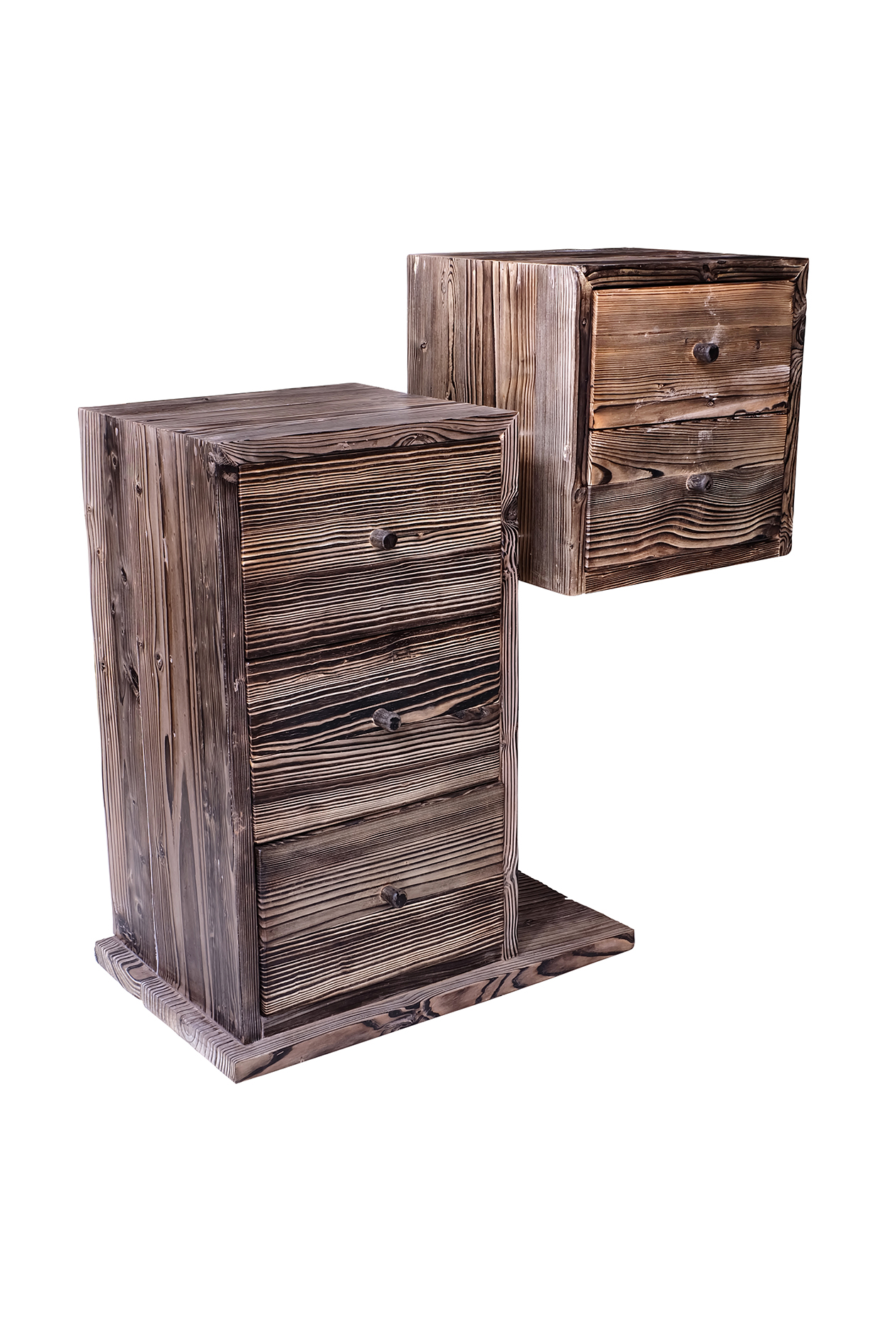 Lemari Kayu-2 Drawer Terpisah