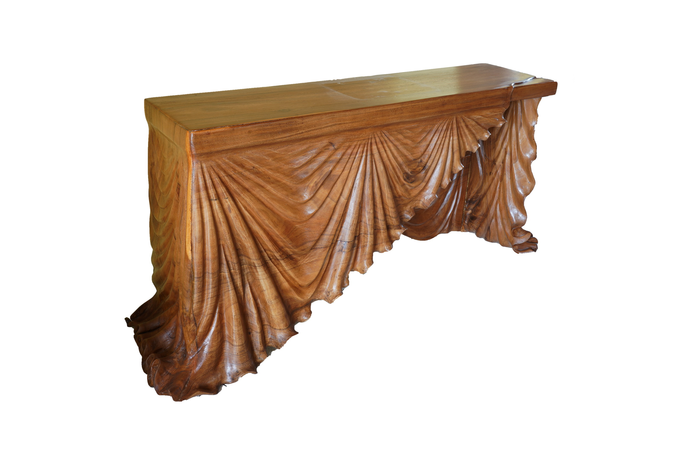 Meja Kayu-Drapery Miring