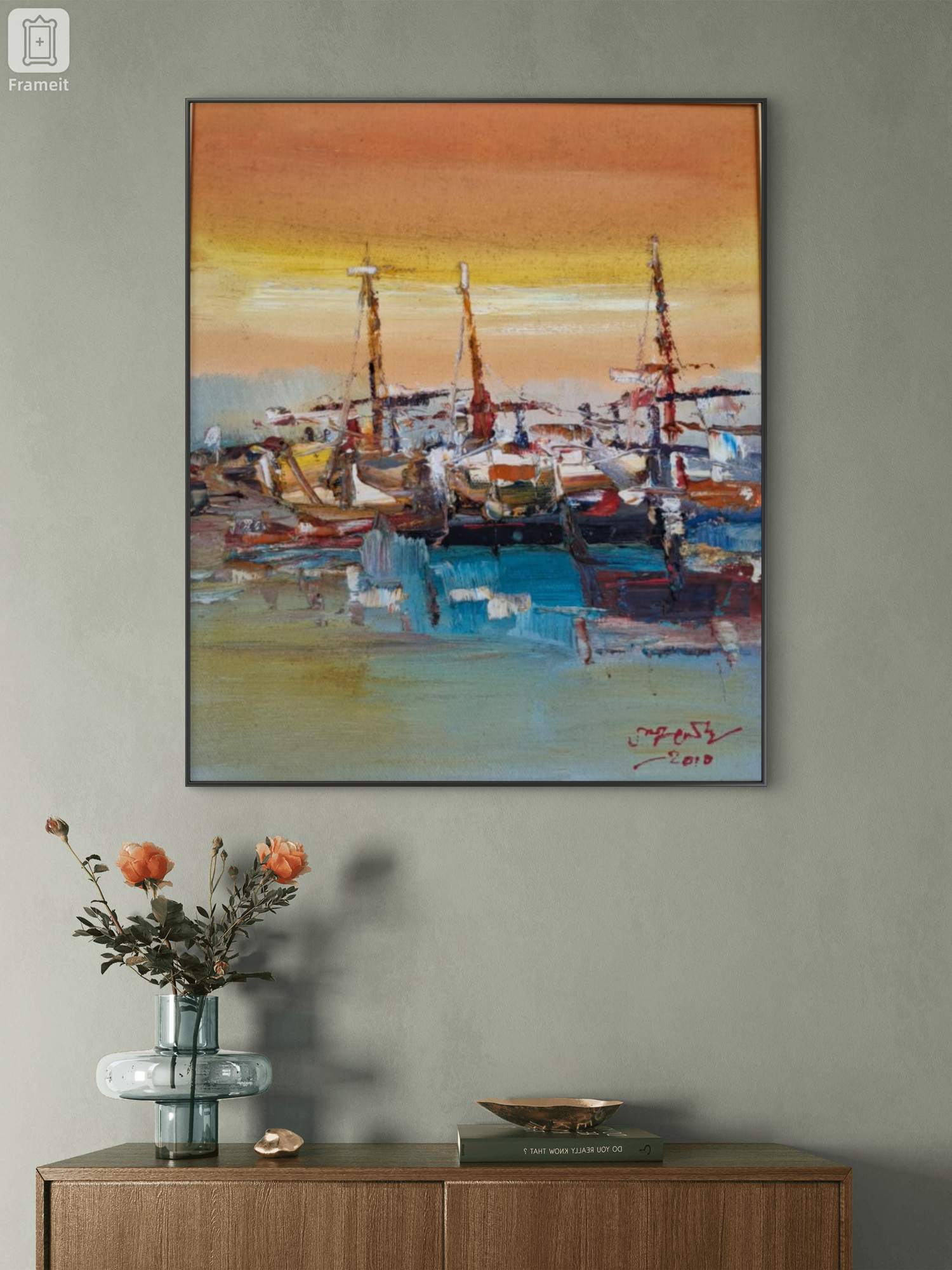 Oil Painting-Sinar Kuning