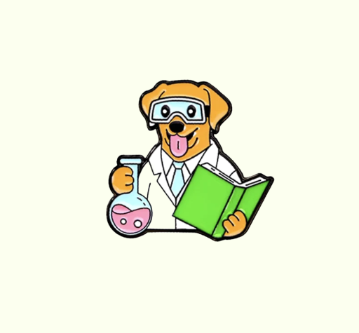 Metalinis pin ženklelis "Lab dog"