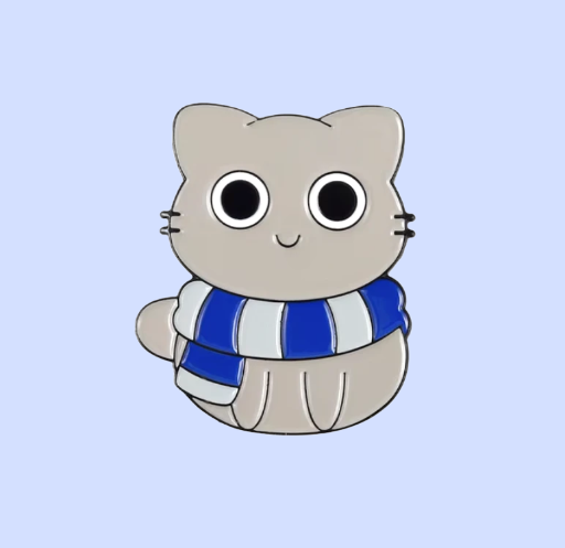 Metalinis pin ženklelis "HP cat"