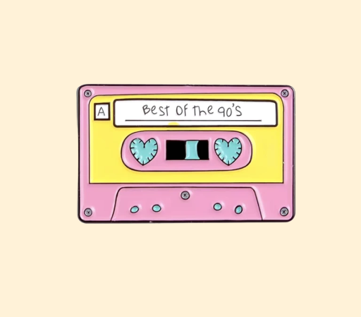 Metalinis pin ženklelis "Best of the 90's"