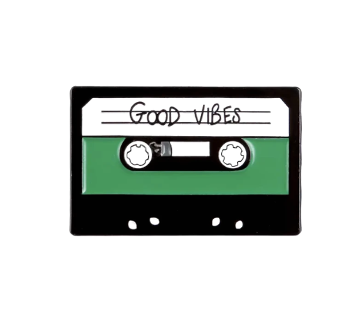 Metalinis pin ženklelis "Good vibes"