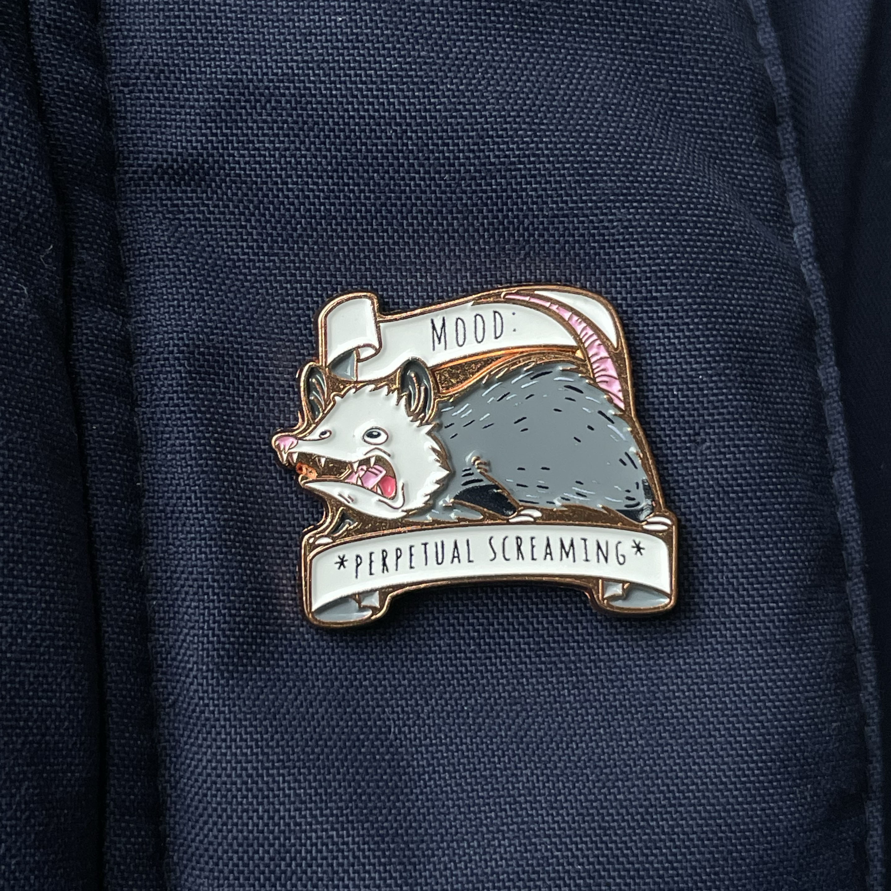 Metalinis pin ženklelis "Perpetual screaming"