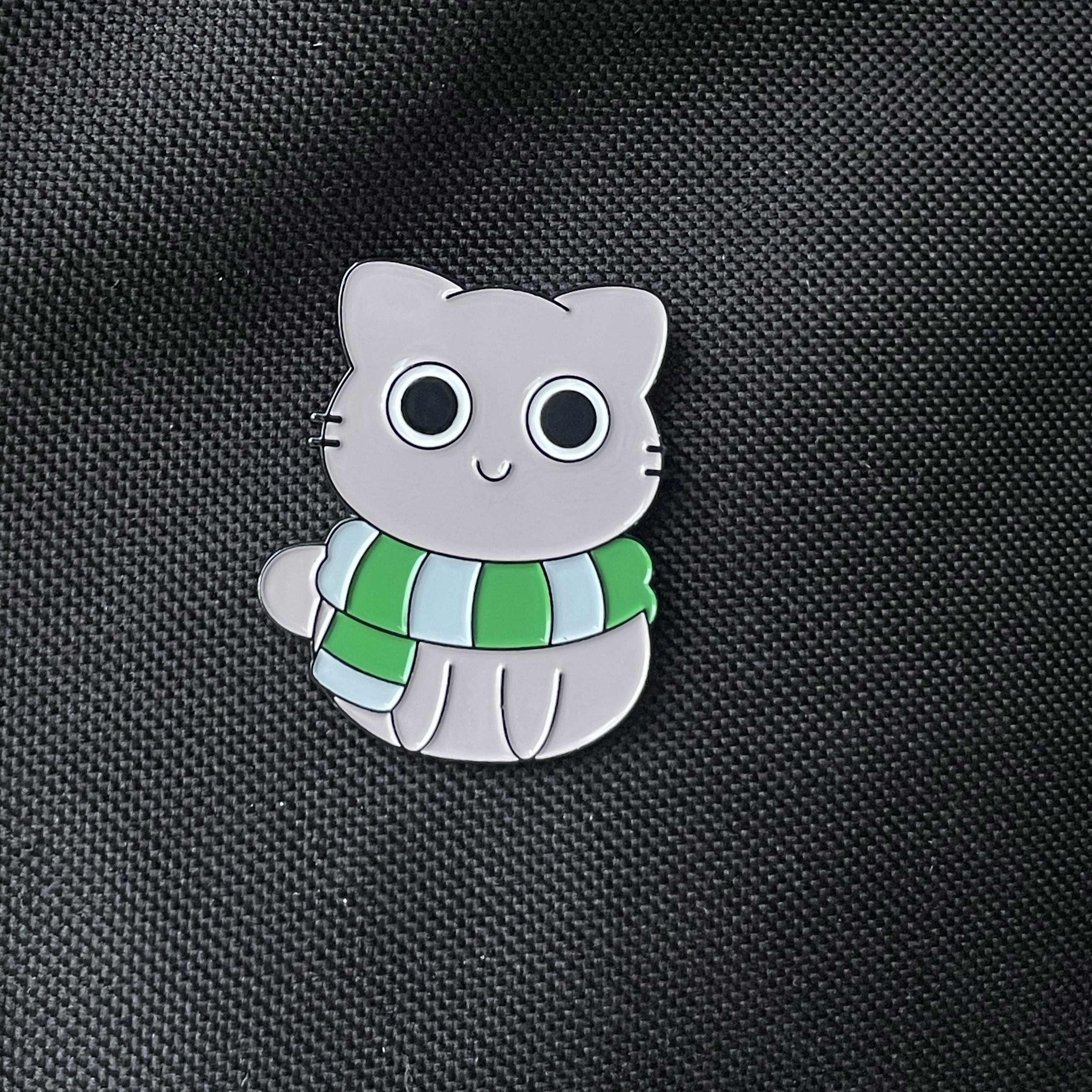 Metalinis pin ženklelis "HP cat"