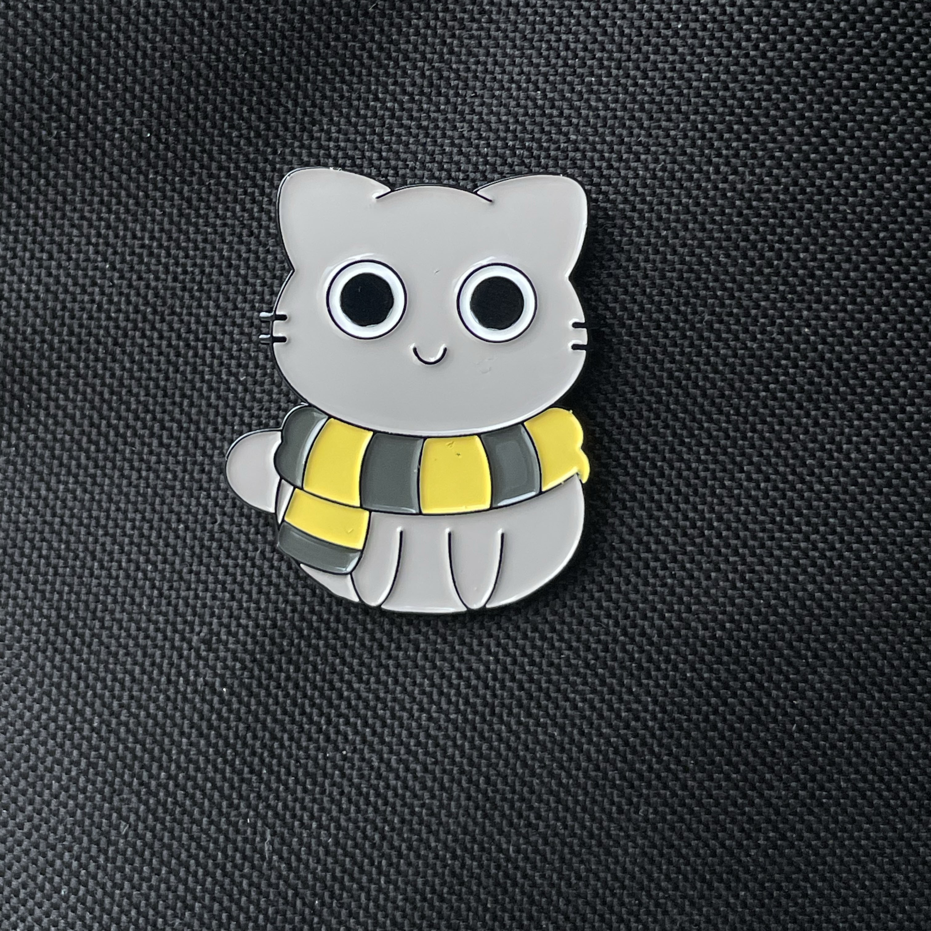 Metalinis pin ženklelis "HP cat"