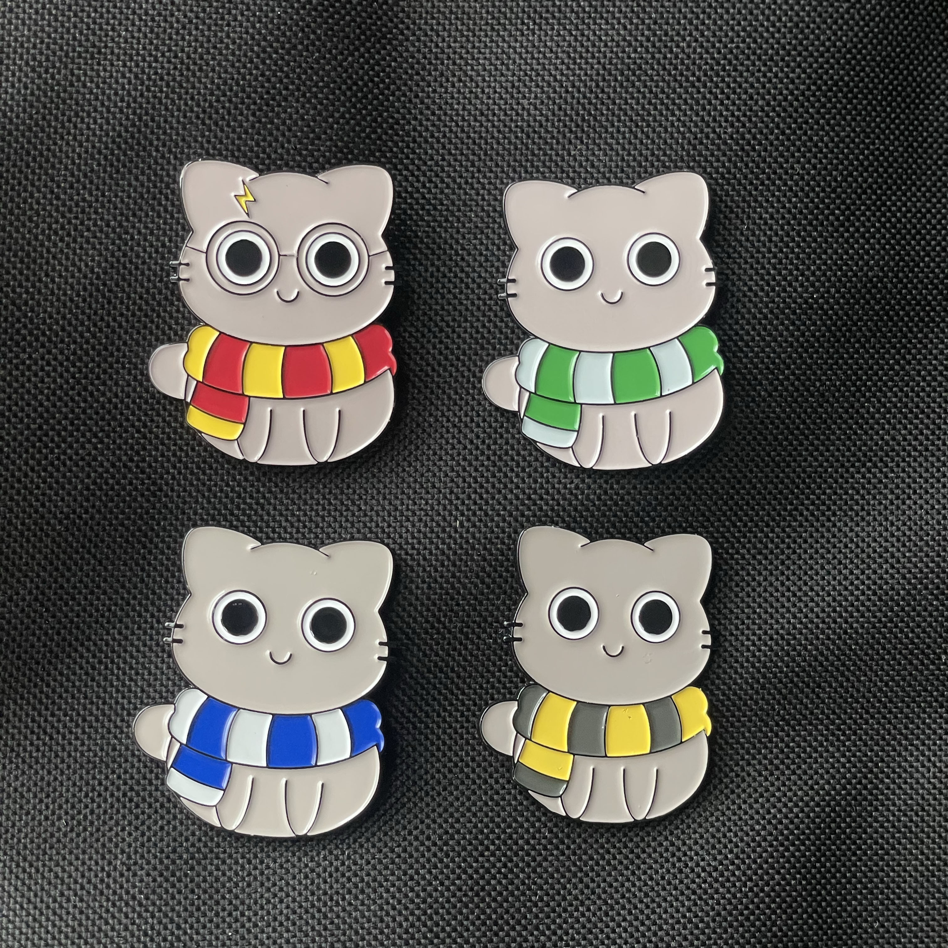 Metalinis pin ženklelis "HP cat"