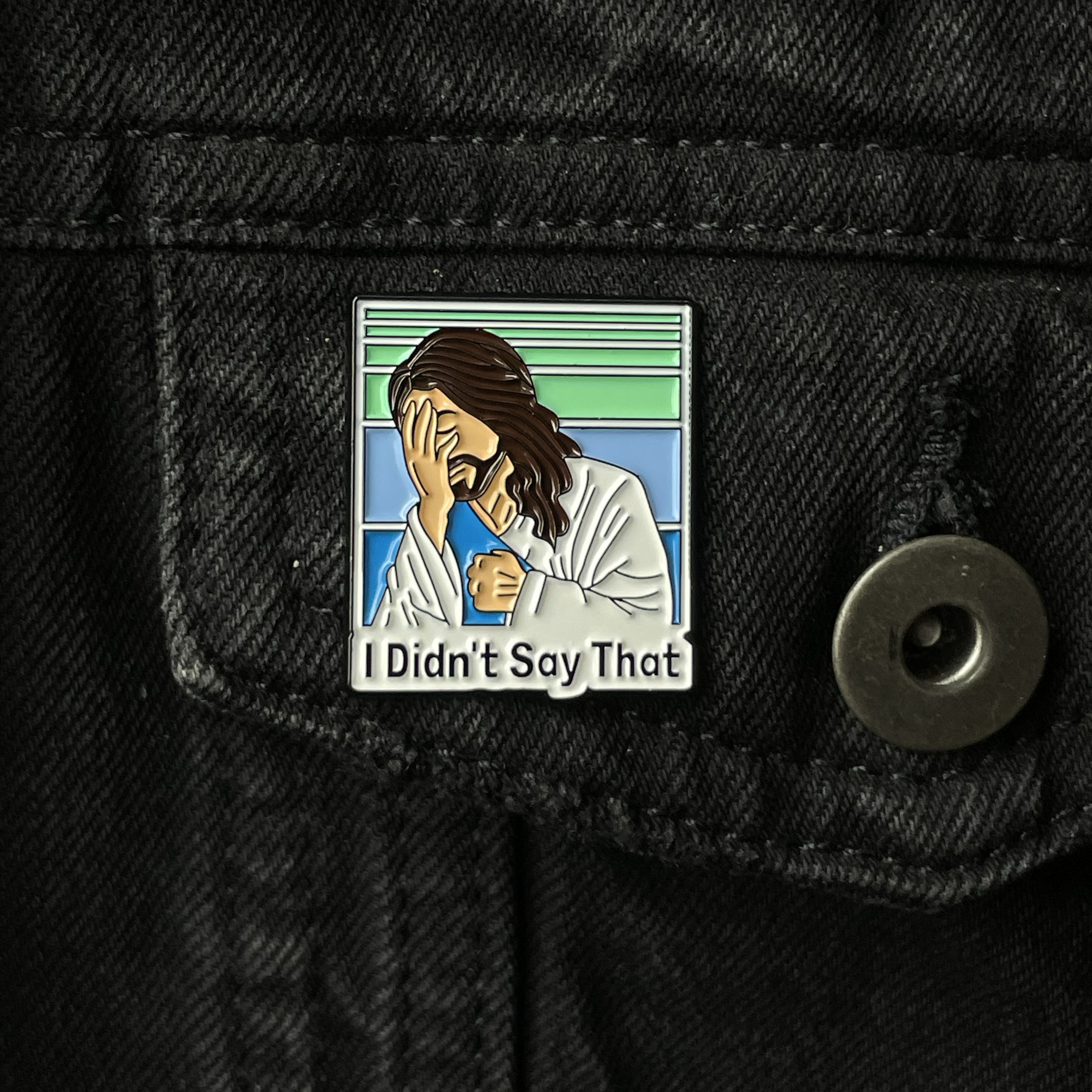 Metalinis pin ženklelis "I Didn't say that"