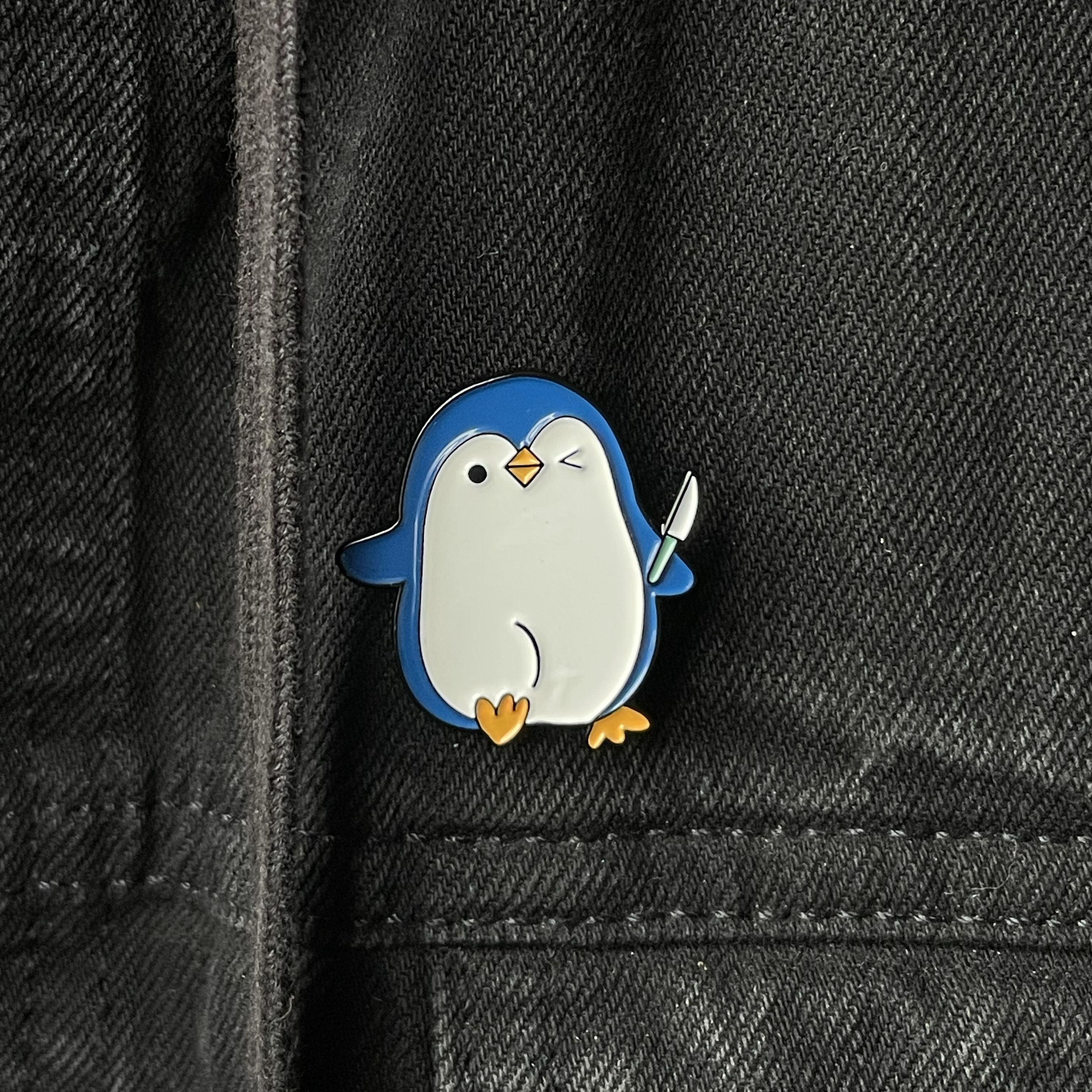 Metalinis pin ženklelis "Penguin"