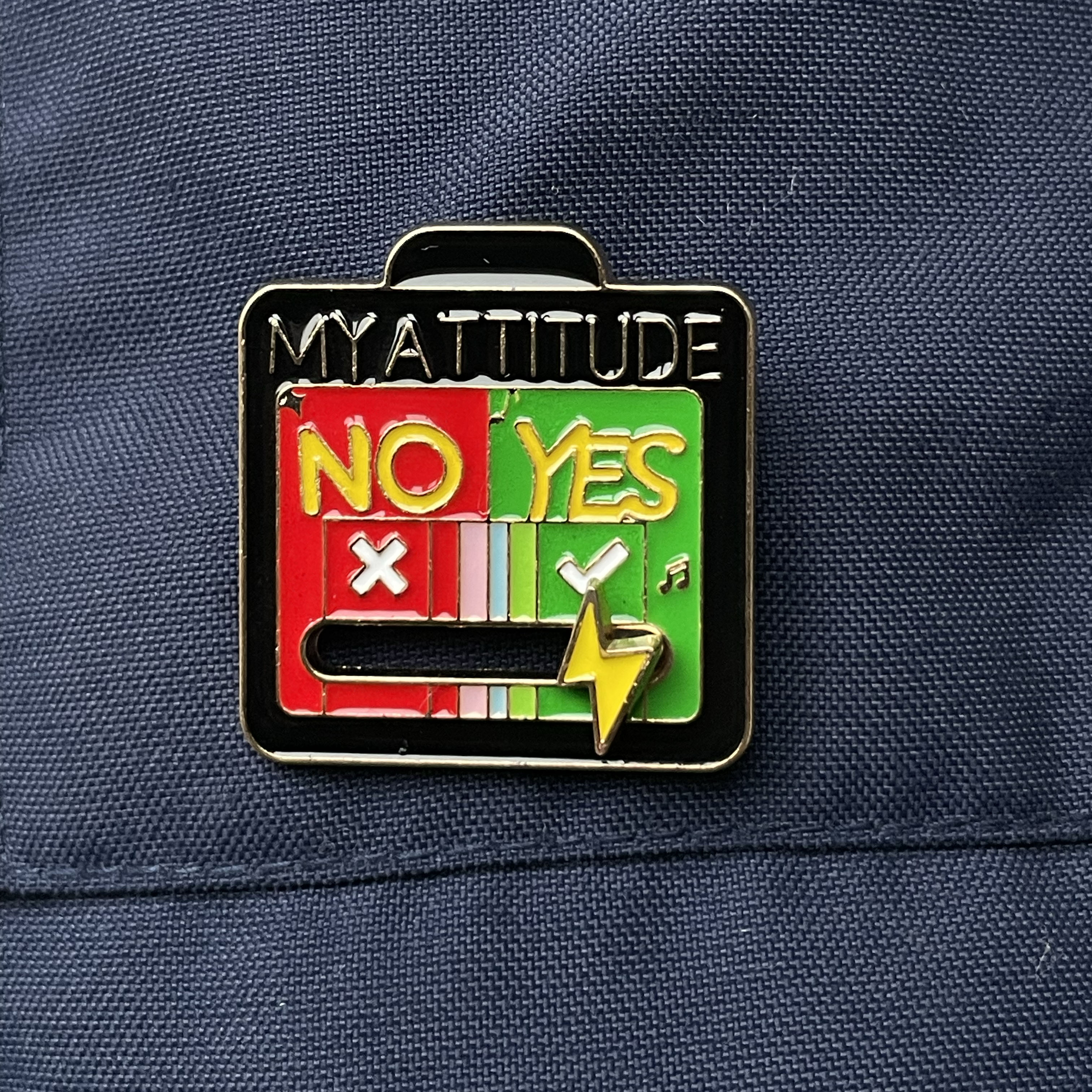 Metalinis pin ženklelis "My Attitude"